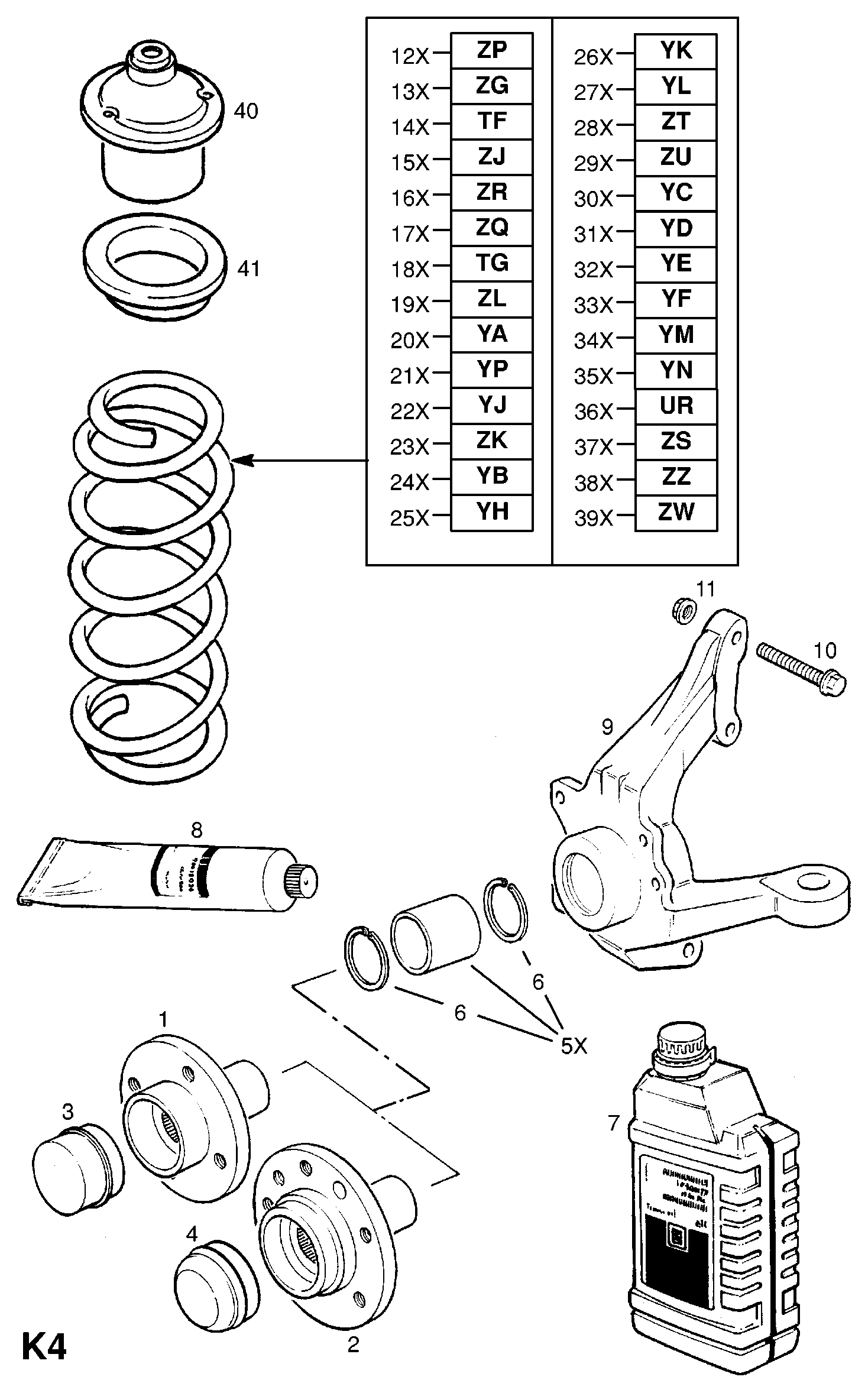 PSA 3 12 510 - Rulment sarcina suport arc allinparts.ro