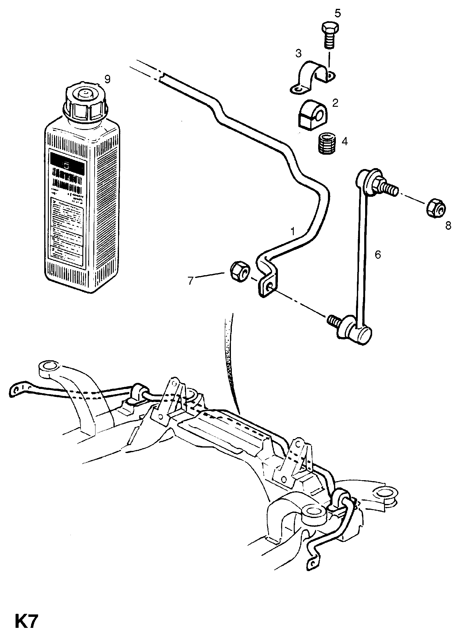 GM 350130 - Bucsa, bara stabilizare allinparts.ro