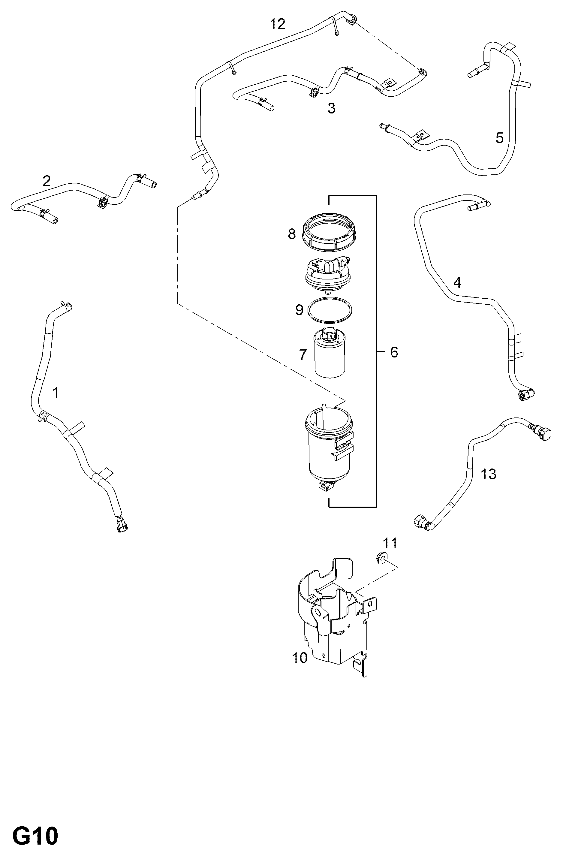 GM 4807214 - Filtru combustibil allinparts.ro