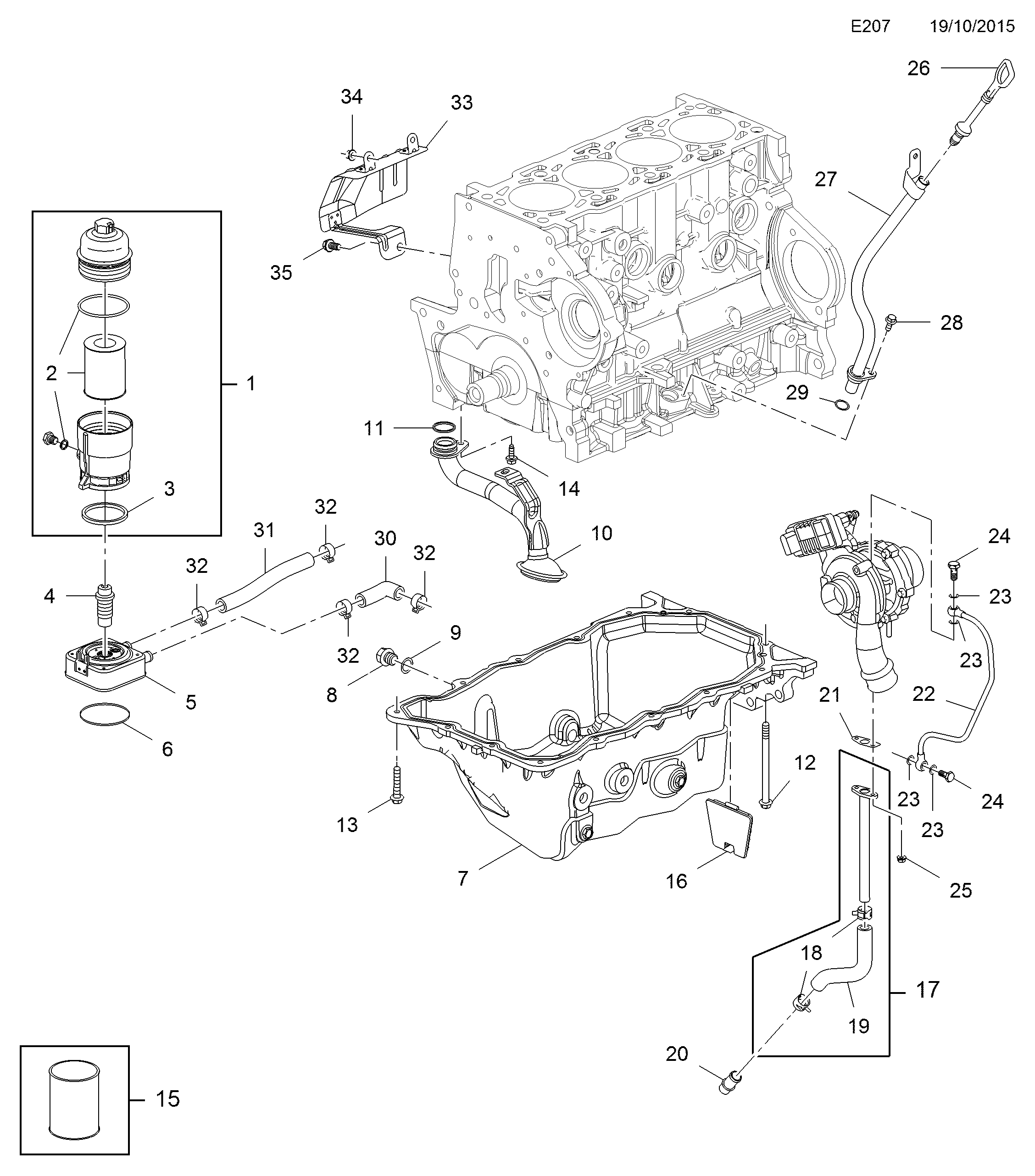 GM 4803630 - Inel etansare, surub drena ulei allinparts.ro