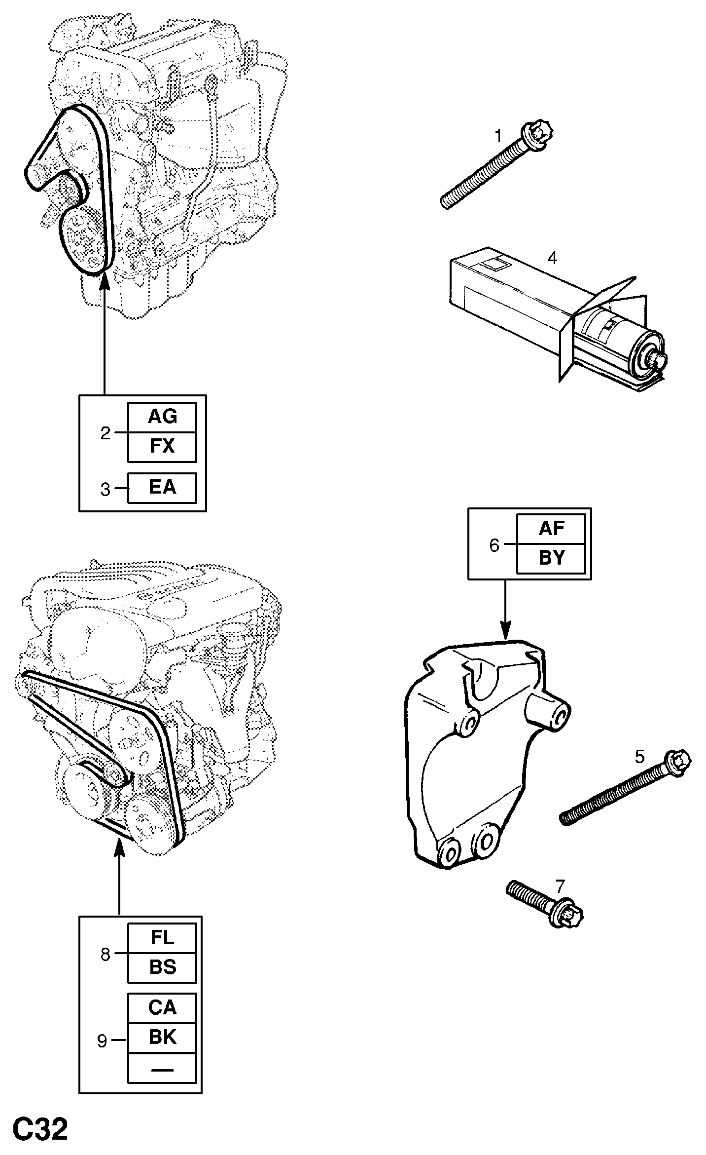 PSA 1340635 - Curea transmisie cu caneluri allinparts.ro