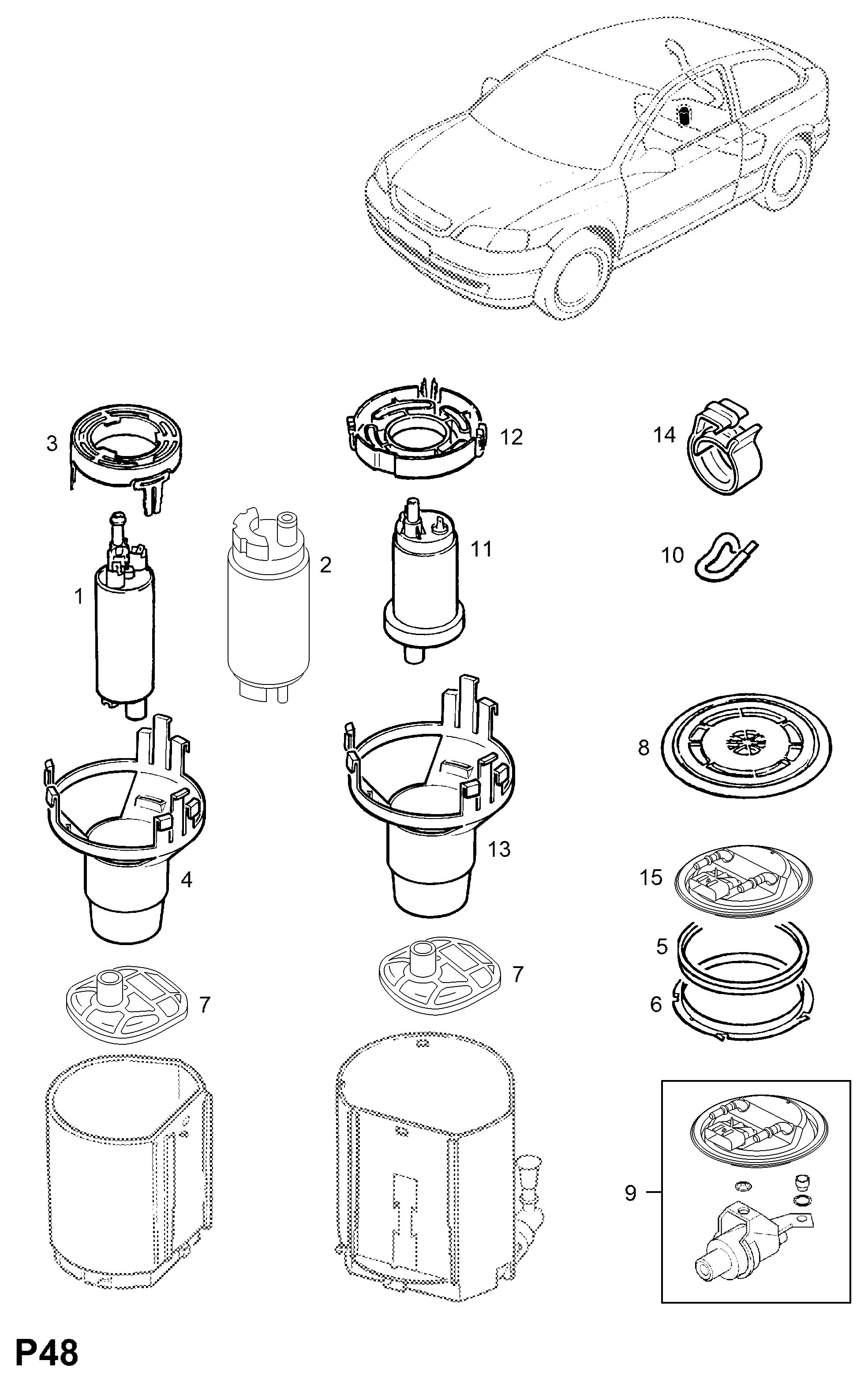 GM 815031 - Pompa combustibil allinparts.ro