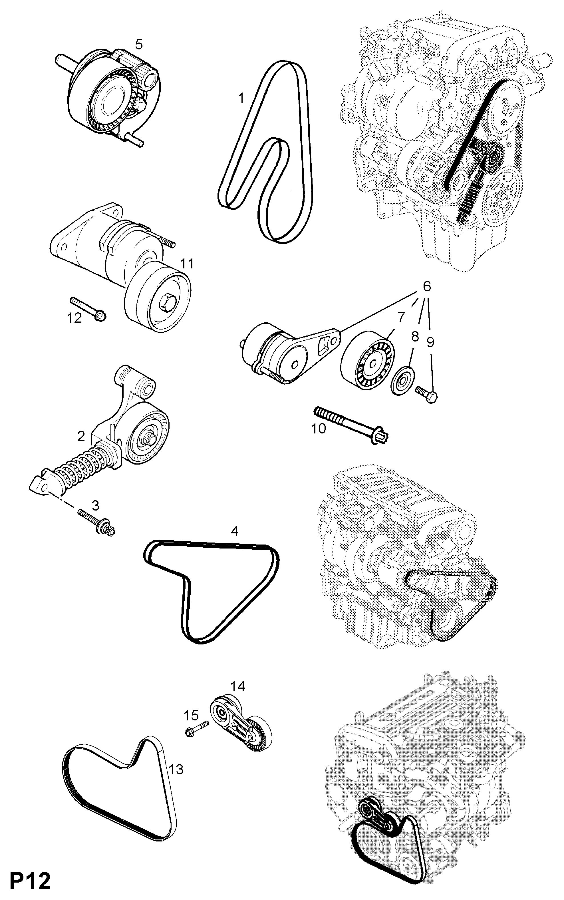 GM 6340626 - Curea transmisie cu caneluri allinparts.ro