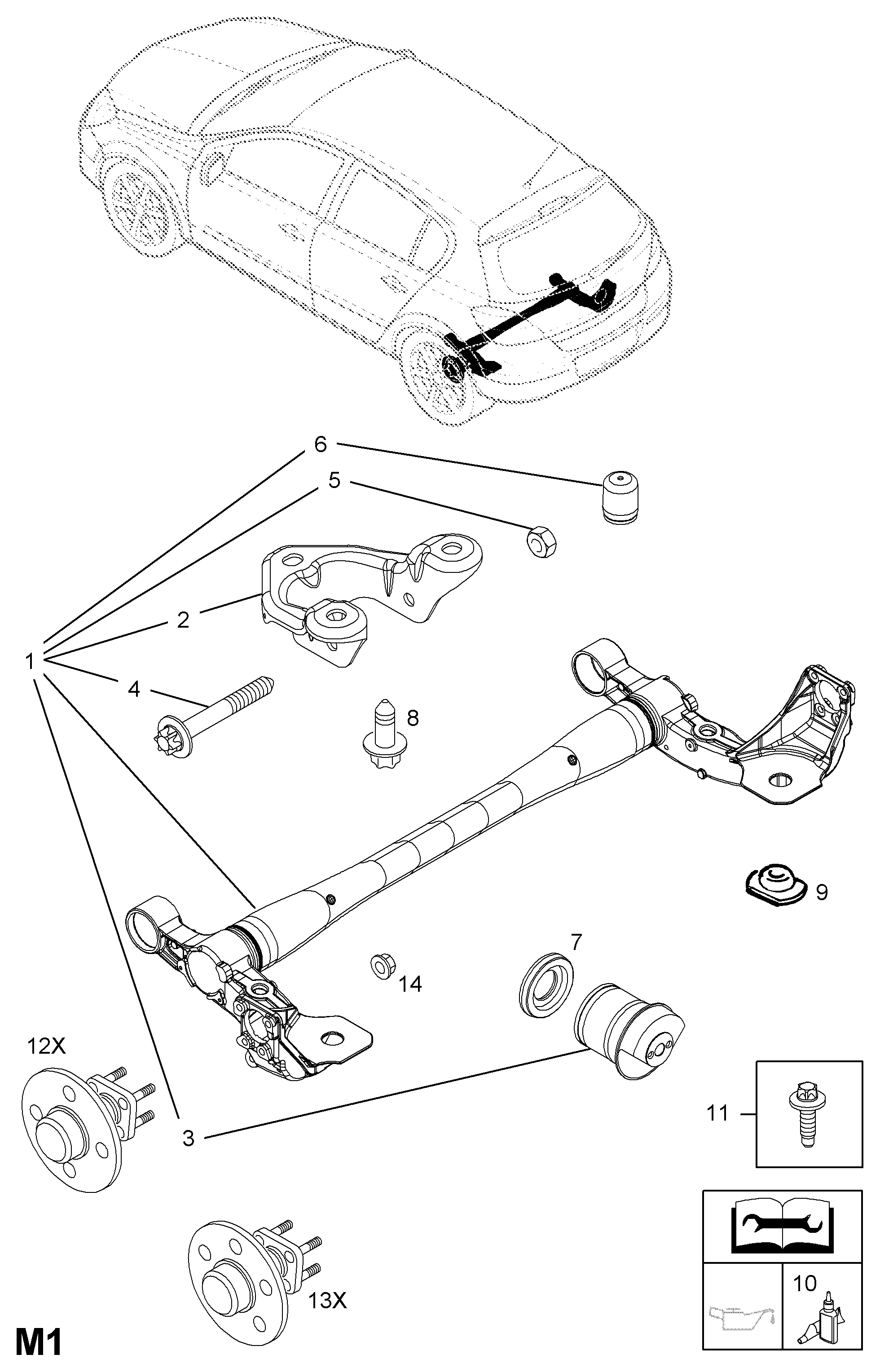 NISSAN 5402637* - Set bucsa, stabilizator allinparts.ro