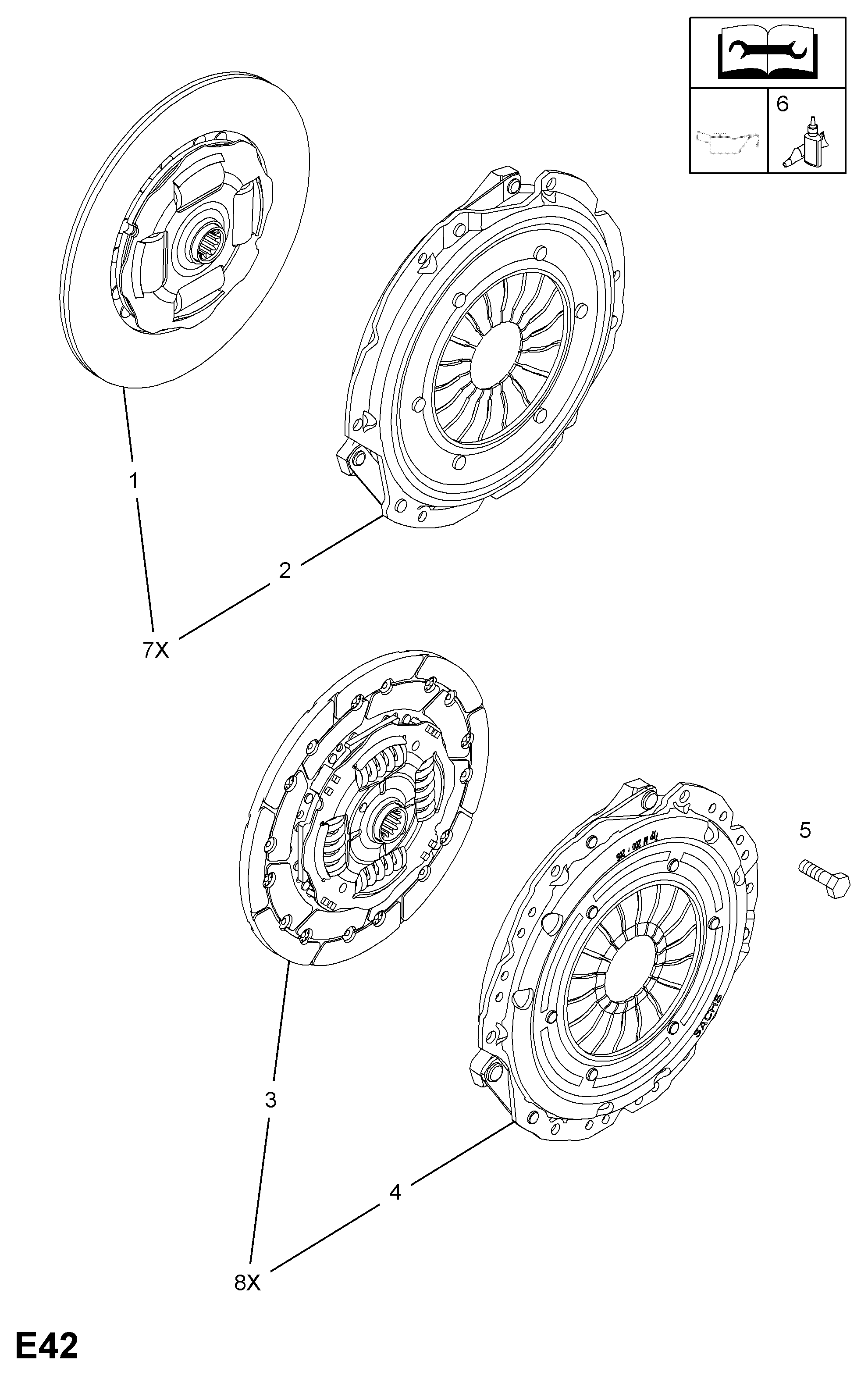 SAAB 56 66 017 - Placa presiune ambreiaj allinparts.ro