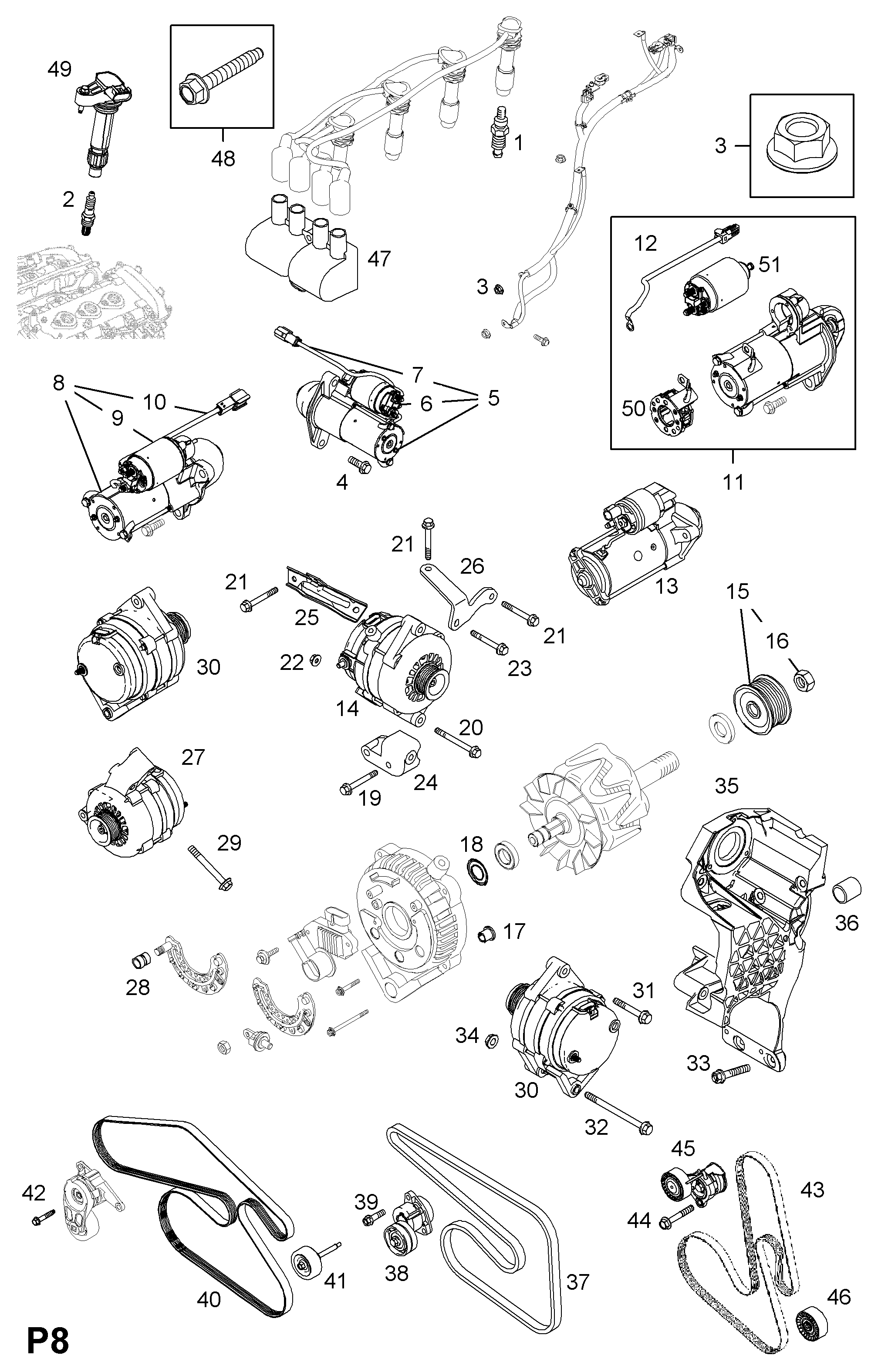 PSA 48 03 451 - Curea transmisie cu caneluri allinparts.ro