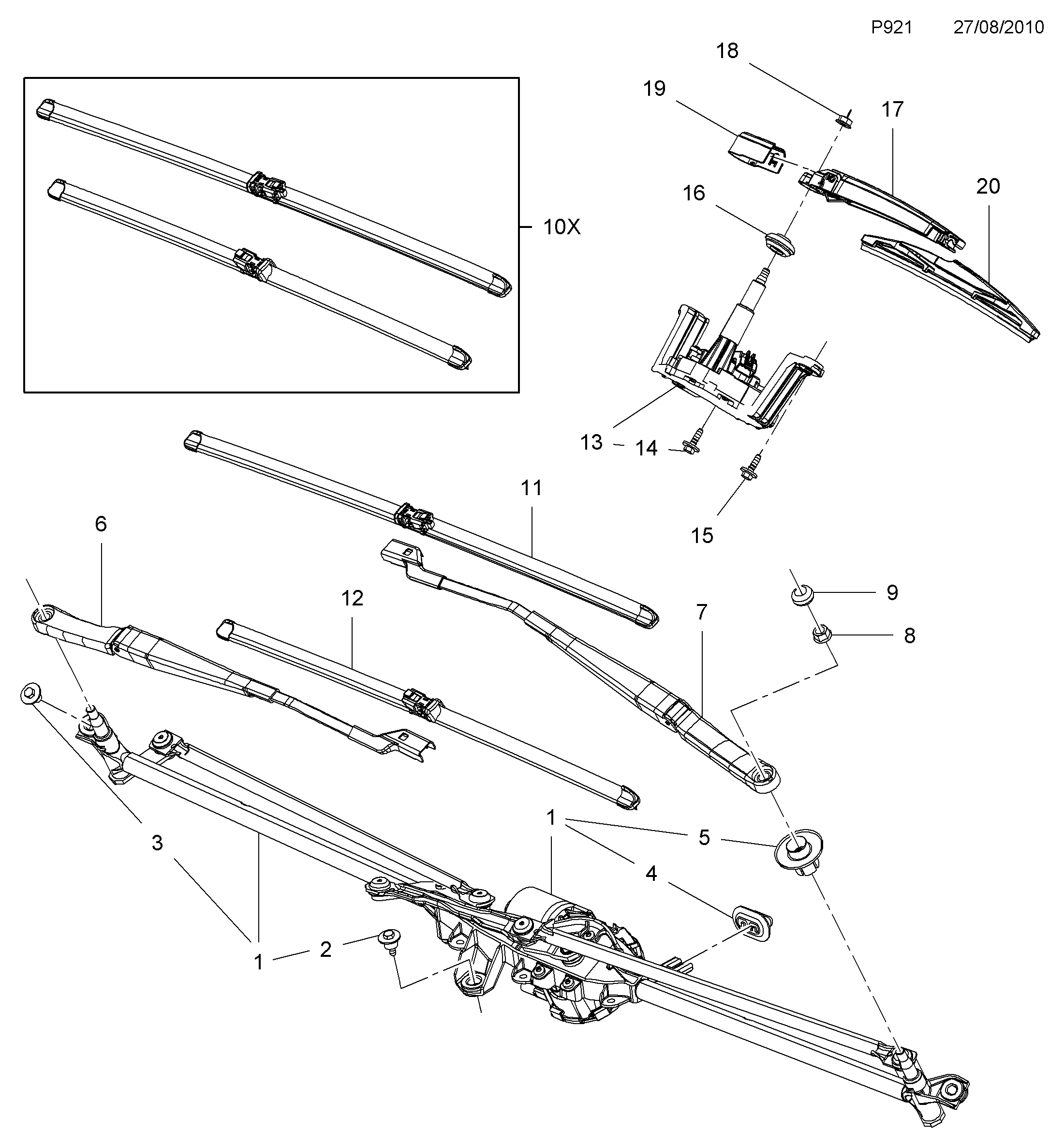 PSA 1272006 - Lamela stergator allinparts.ro