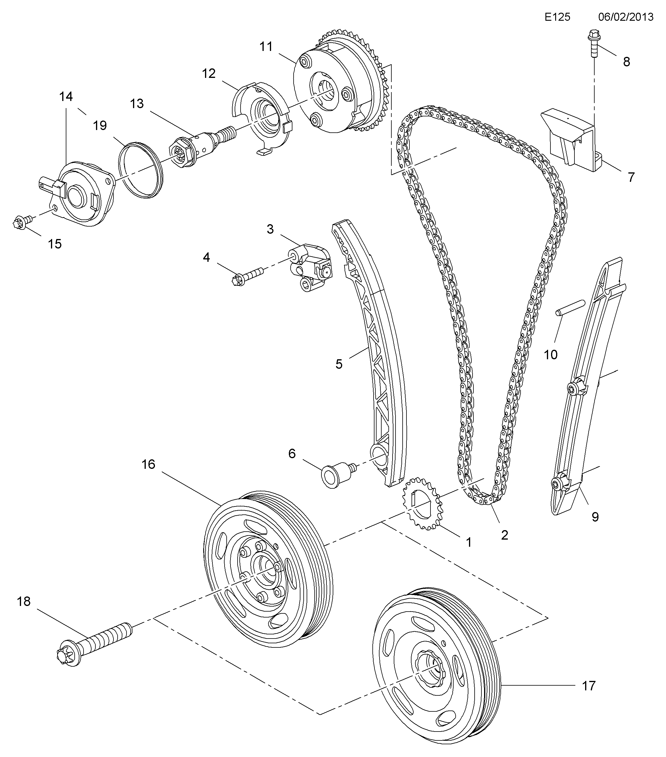 PSA 636 059 - Chit lant de distributie allinparts.ro