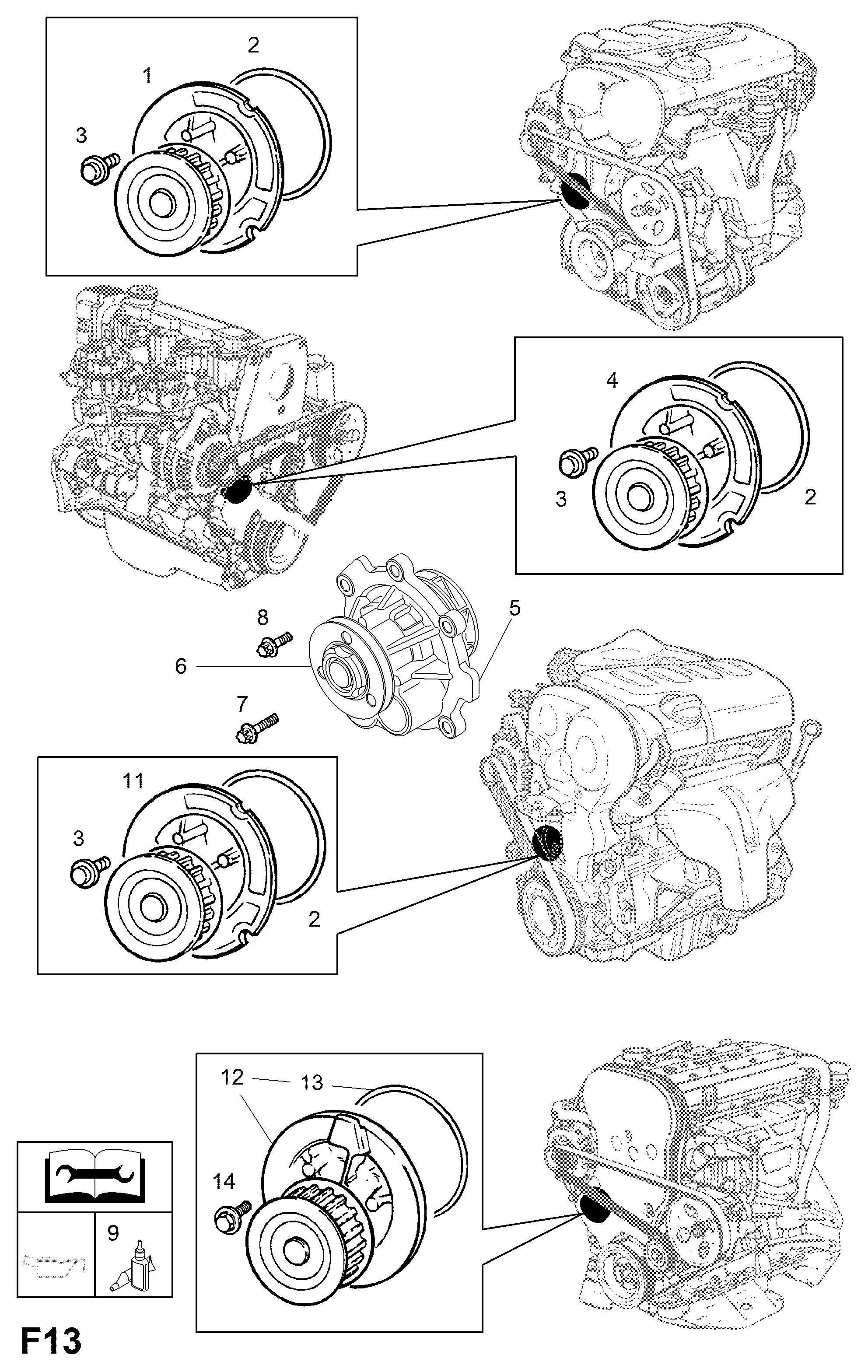 GM 1334142 - Pompa apa allinparts.ro