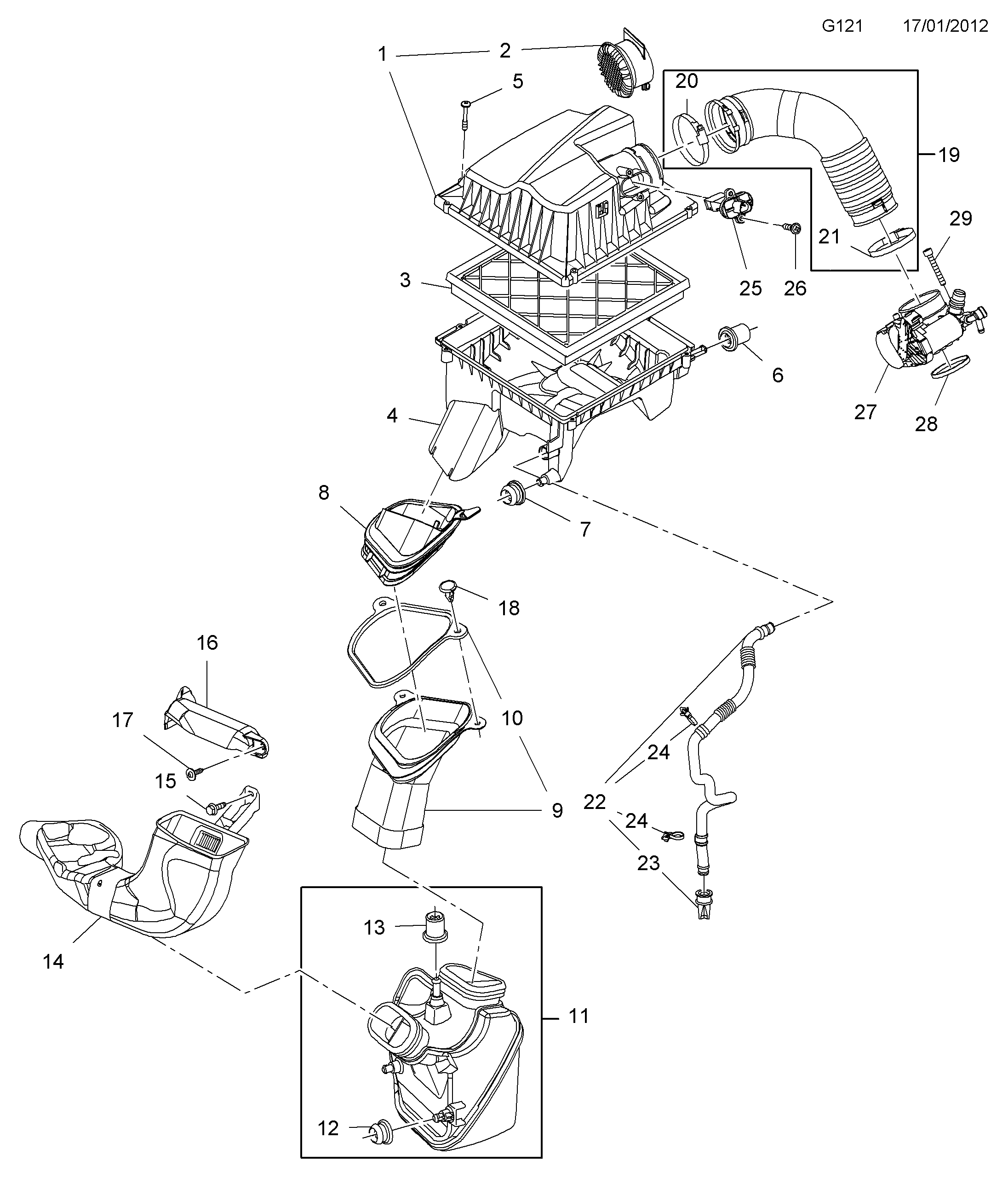 PSA 834188 - Filtru aer allinparts.ro