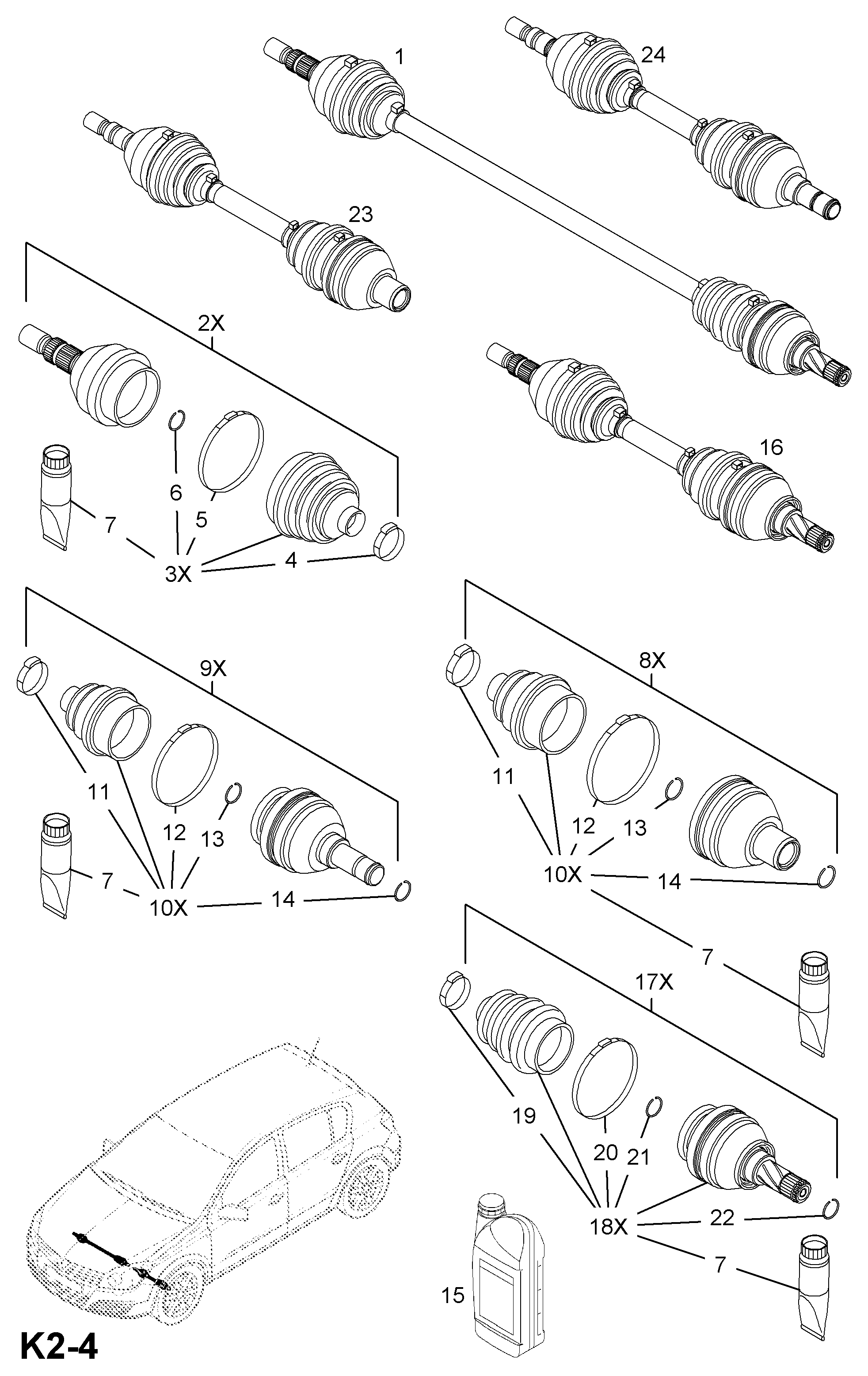 PSA 3 74 429 - Burduf cauciuc, articulatie planetara allinparts.ro