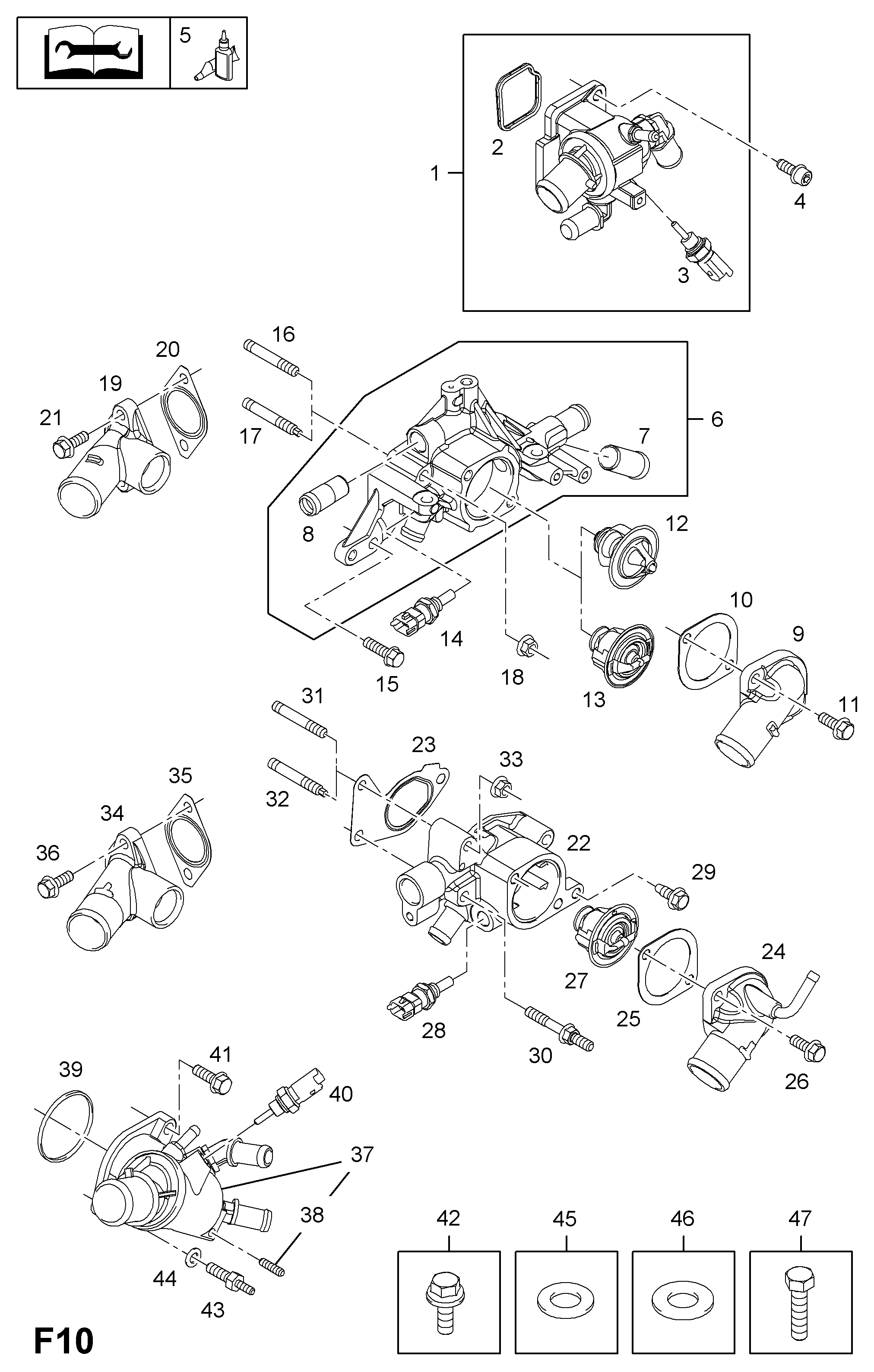 GM 1338724 - Termostat,lichid racire allinparts.ro