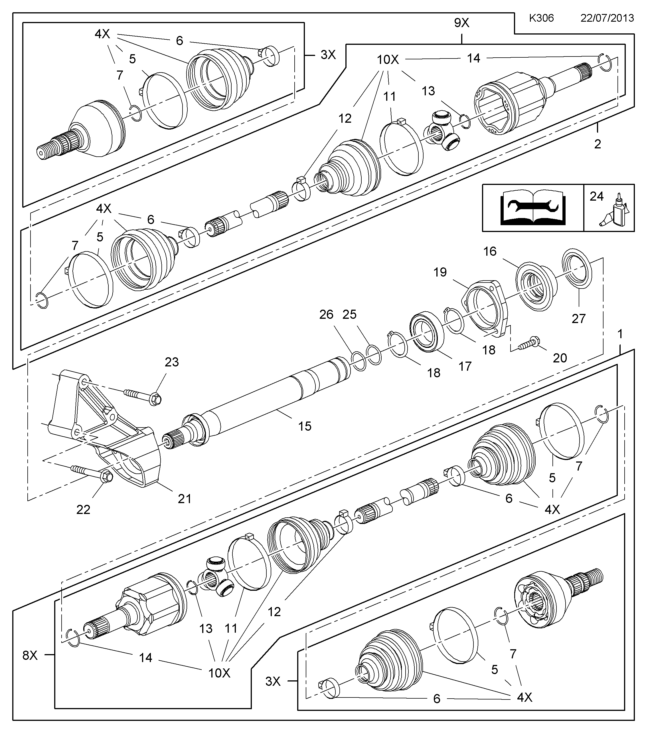 PSA 1603000 - Burduf cauciuc, articulatie planetara allinparts.ro