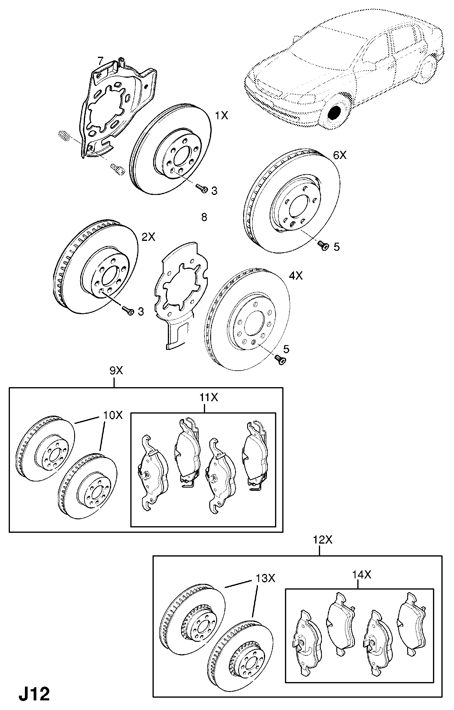 PSA 1605035 - Set placute frana,frana disc allinparts.ro