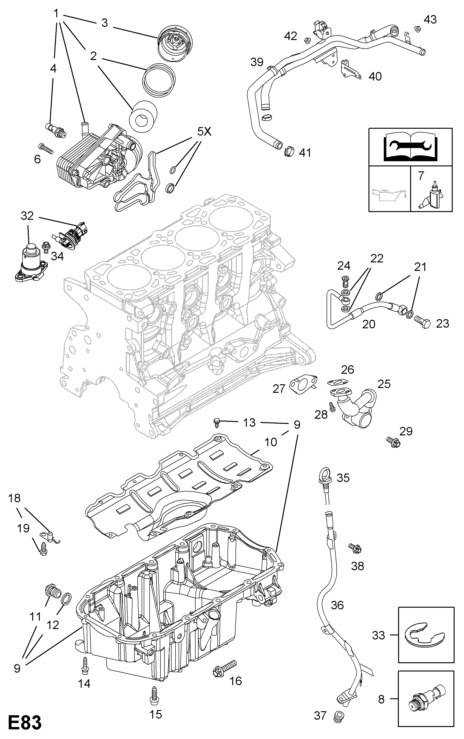 SAAB 5650951 - Radiator ulei, ulei motor allinparts.ro