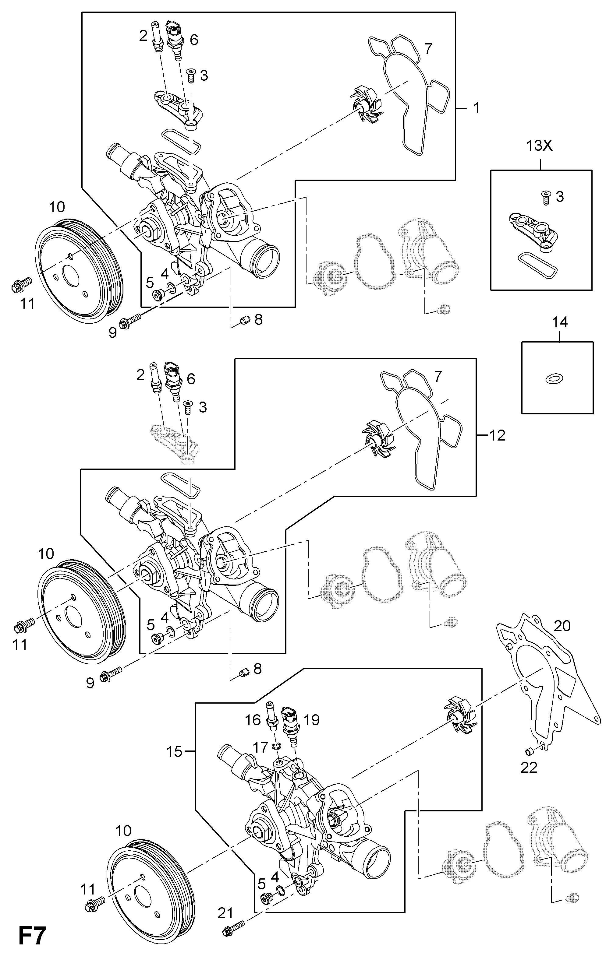 GM 1334145 - Pompa apa allinparts.ro