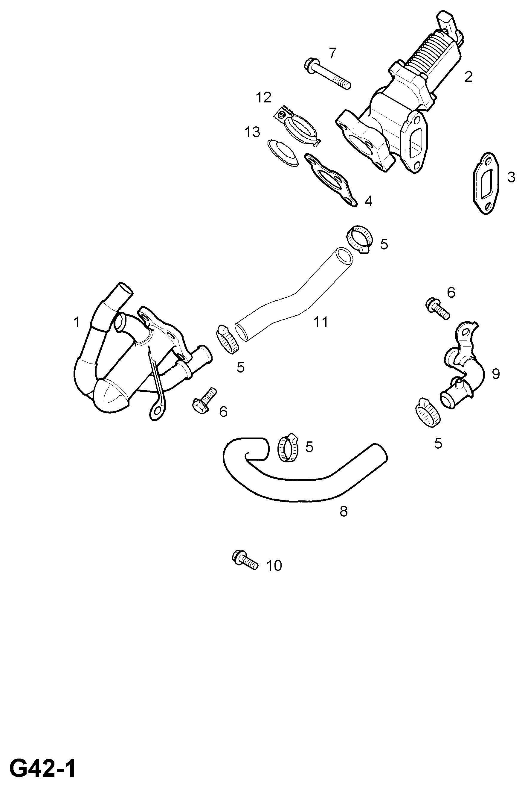 Suzuki 5851049 - Supapa EGR allinparts.ro