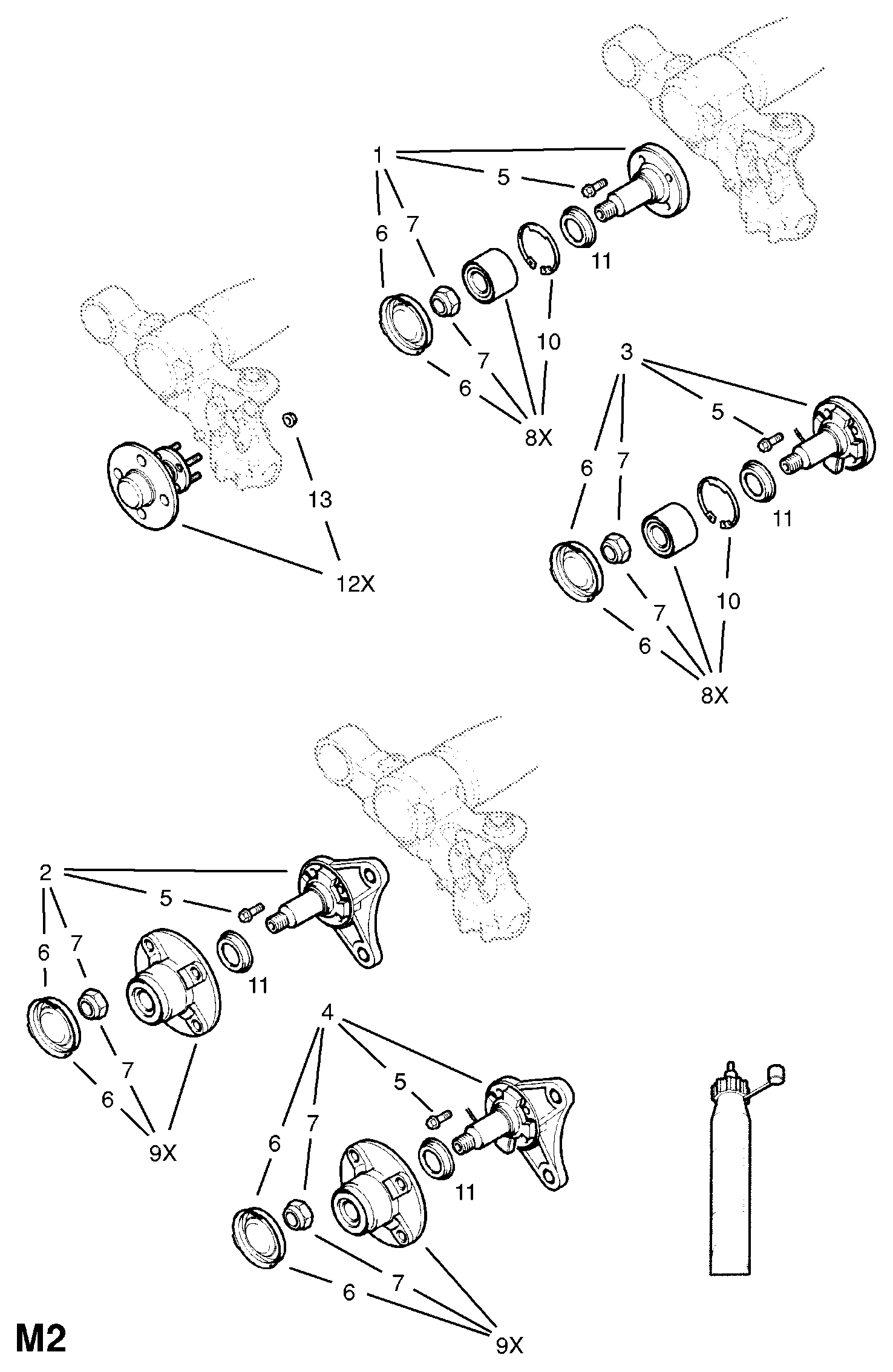 PSA 16 04 003 - Set rulment roata allinparts.ro