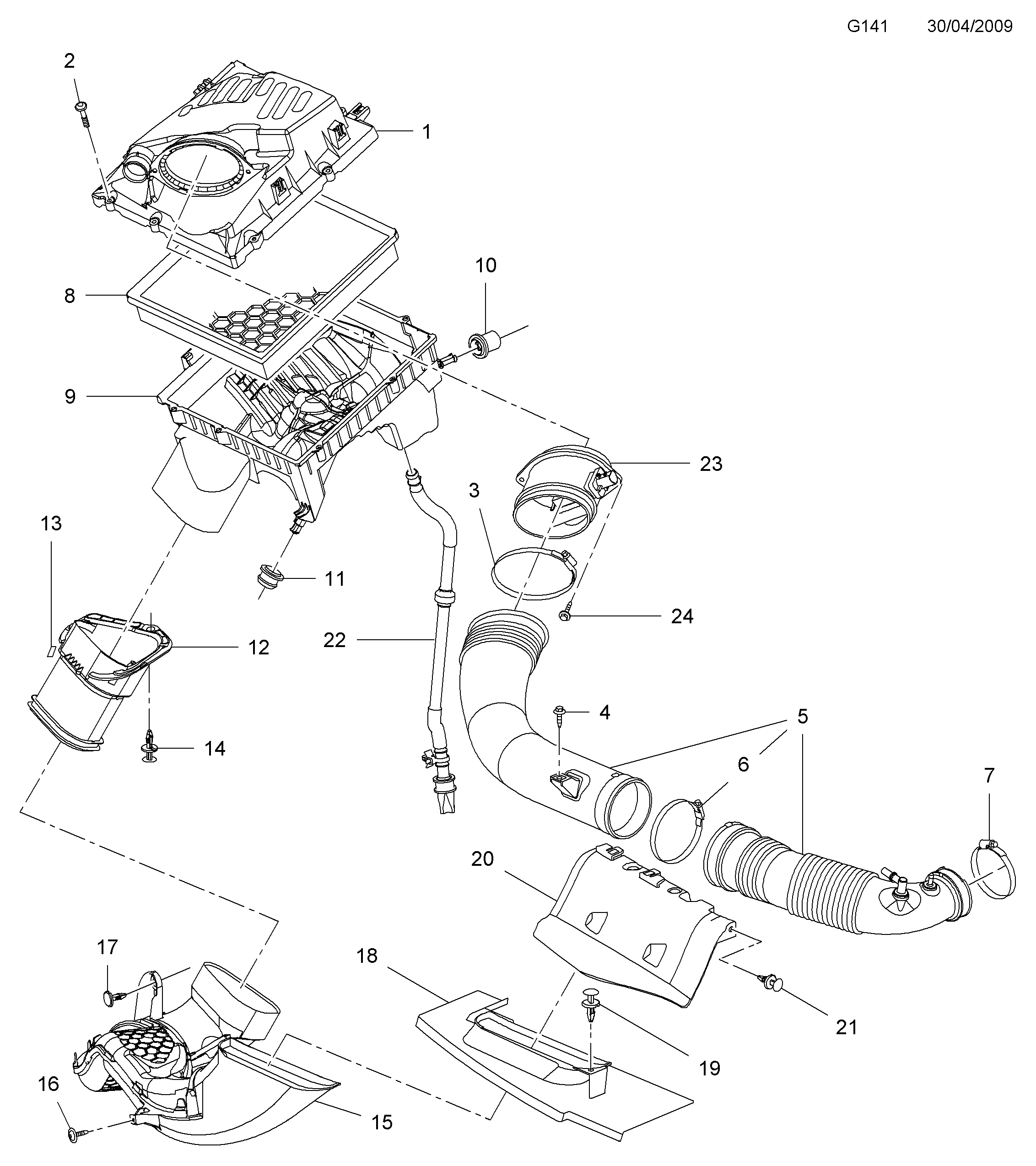 GM 834895 - Filtru aer allinparts.ro