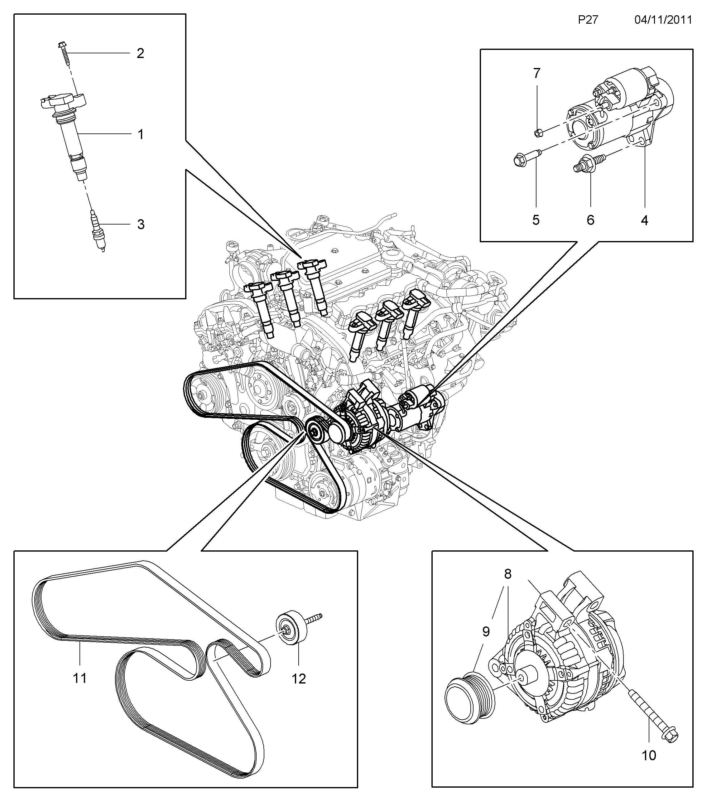 GM 1204645 - Fulie, alternator allinparts.ro
