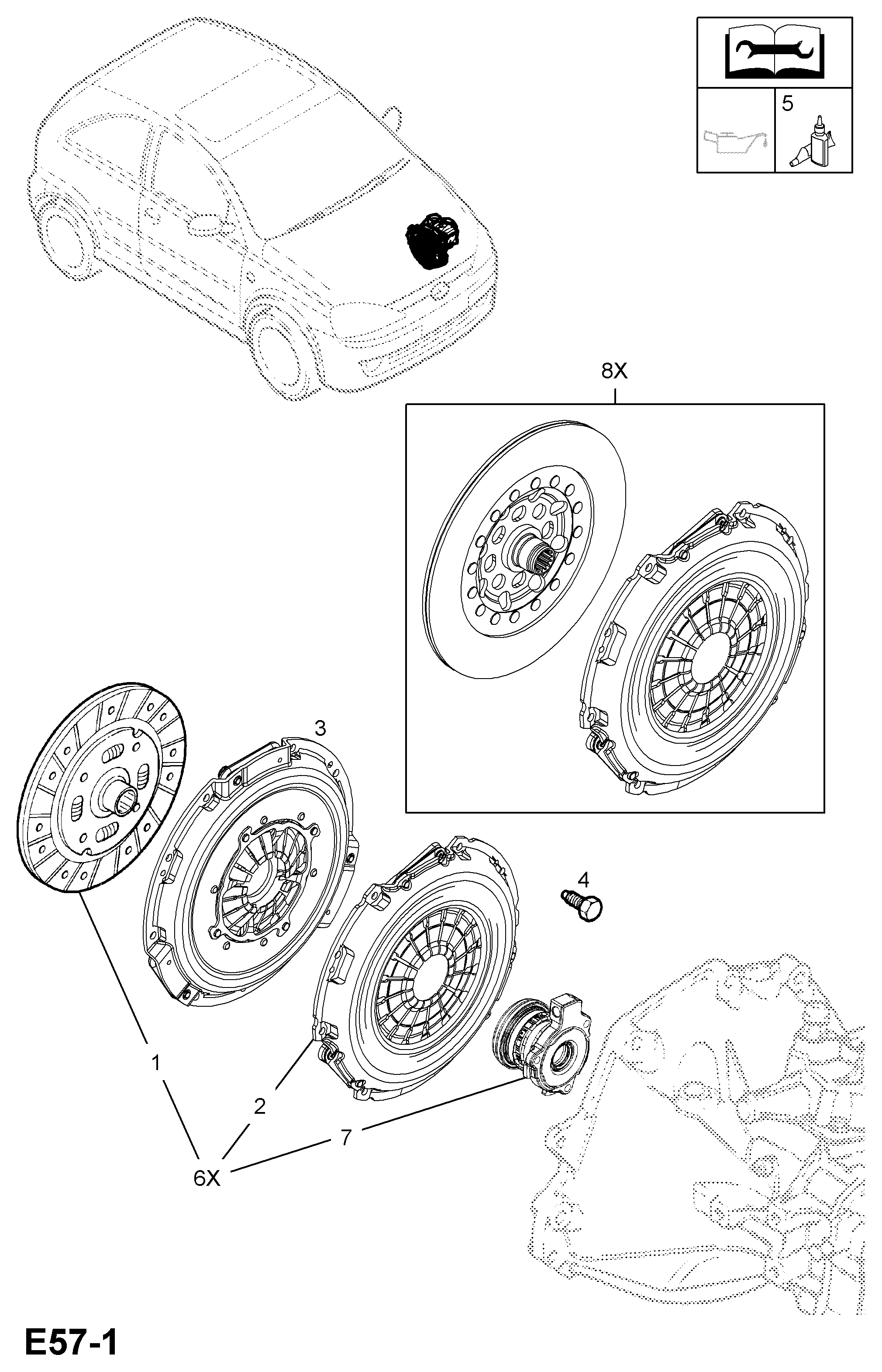 PSA 6 66 359 - Set ambreiaj allinparts.ro