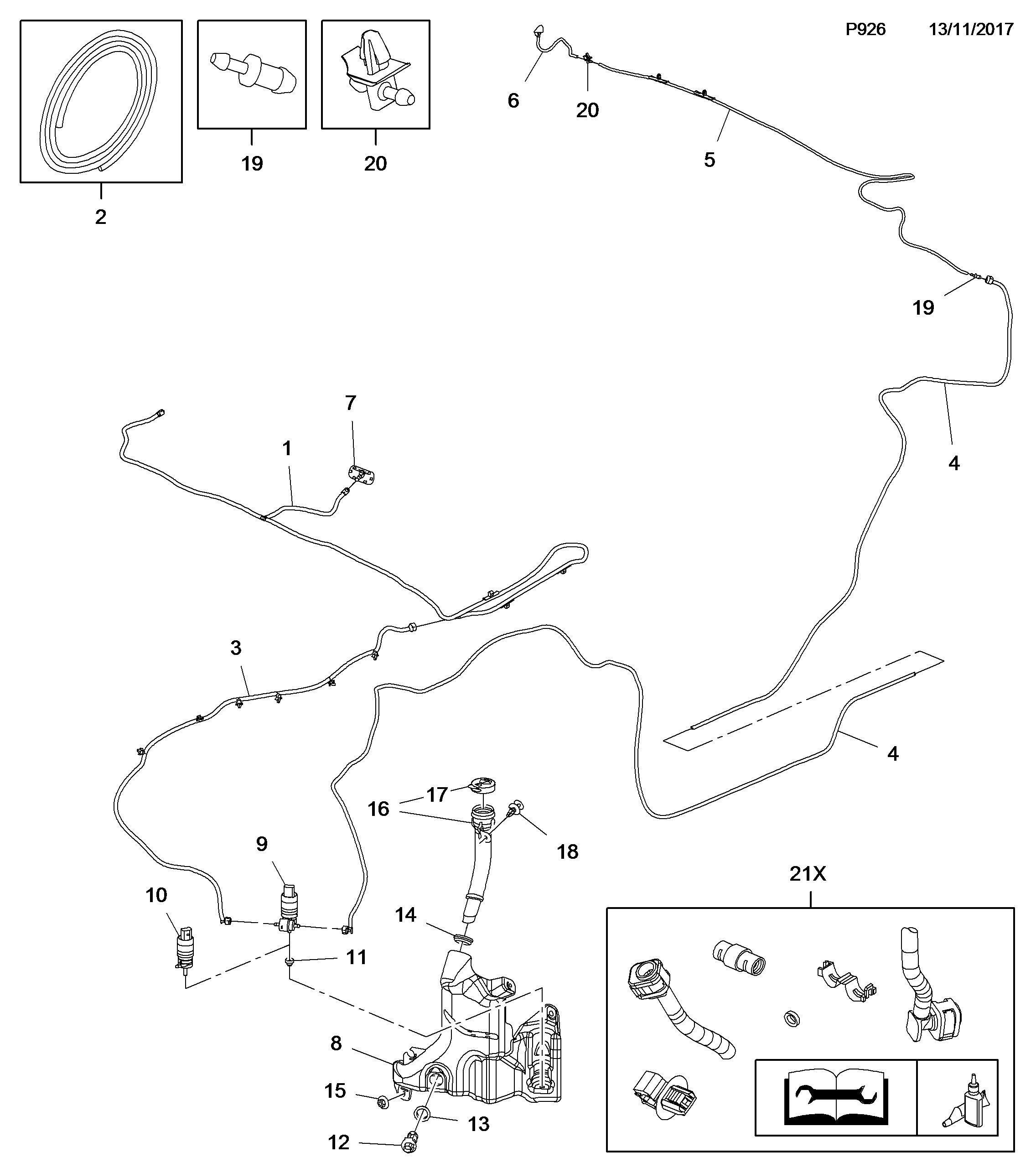 PSA 14 50 059 - Pompa de apa,spalare parbriz allinparts.ro