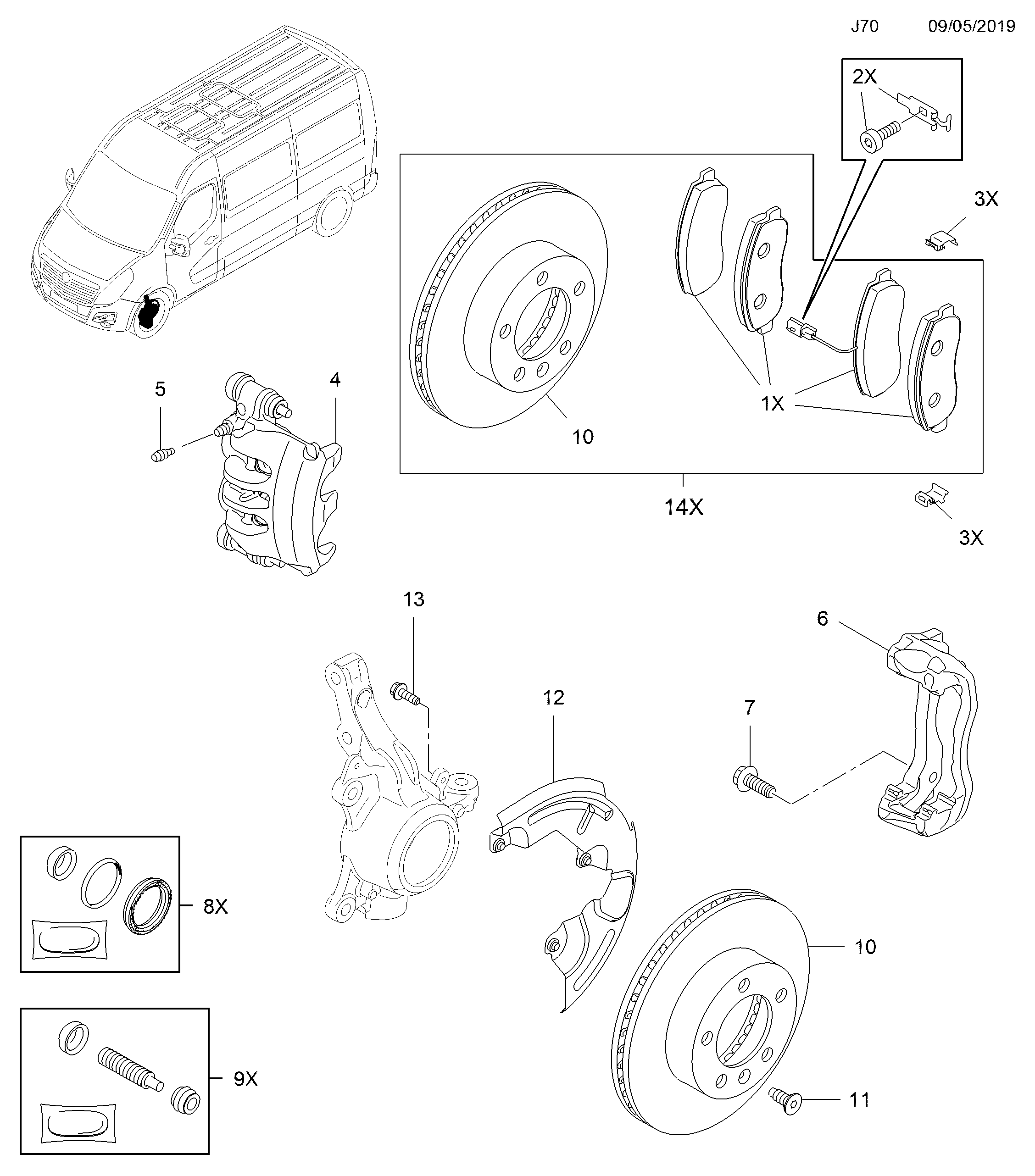 GM 4419942 - Set reparatie, etrier allinparts.ro