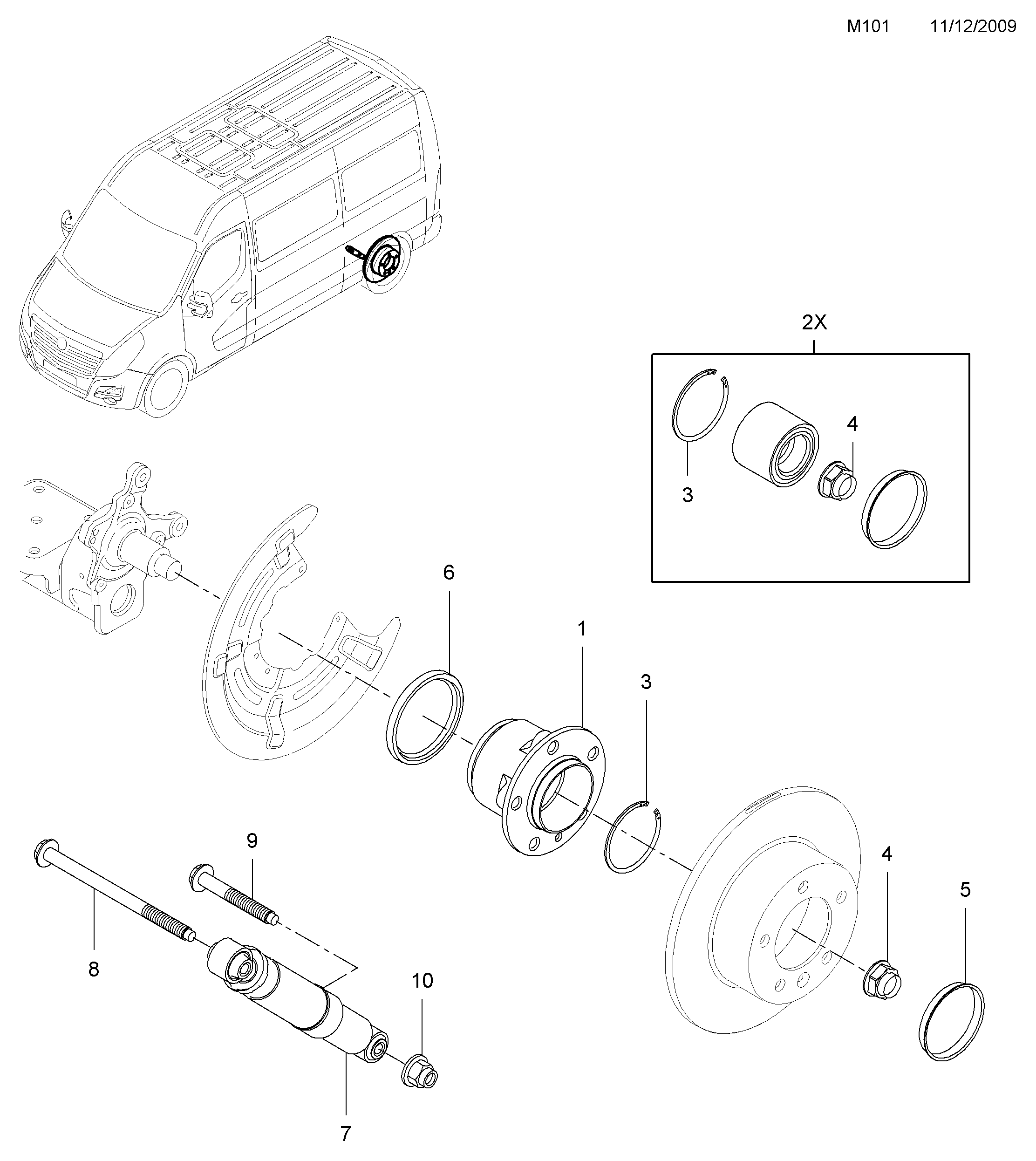PSA 95 522 509 - Set rulment roata allinparts.ro