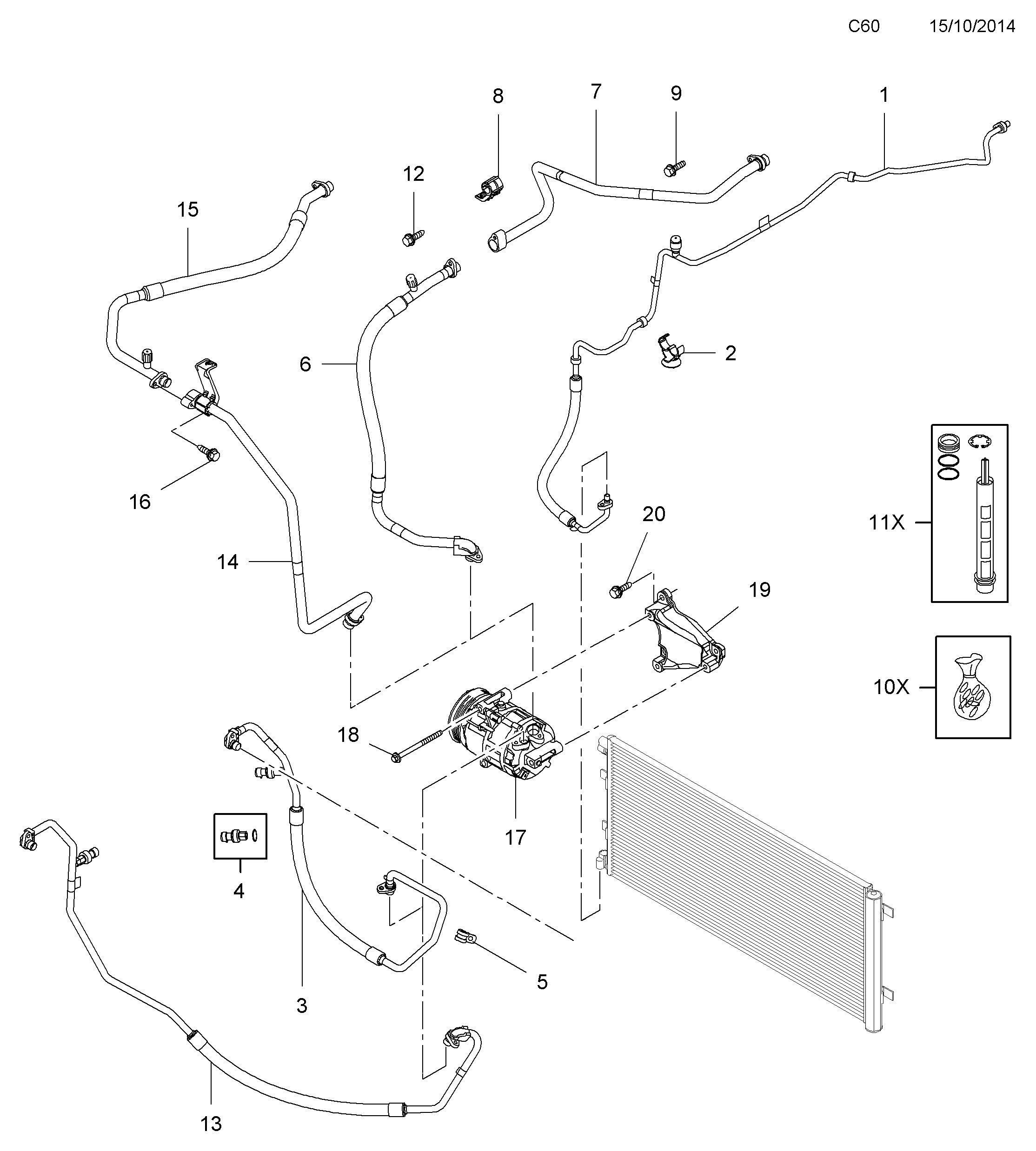 RENAULT 4421833 - Compresor, climatizare allinparts.ro