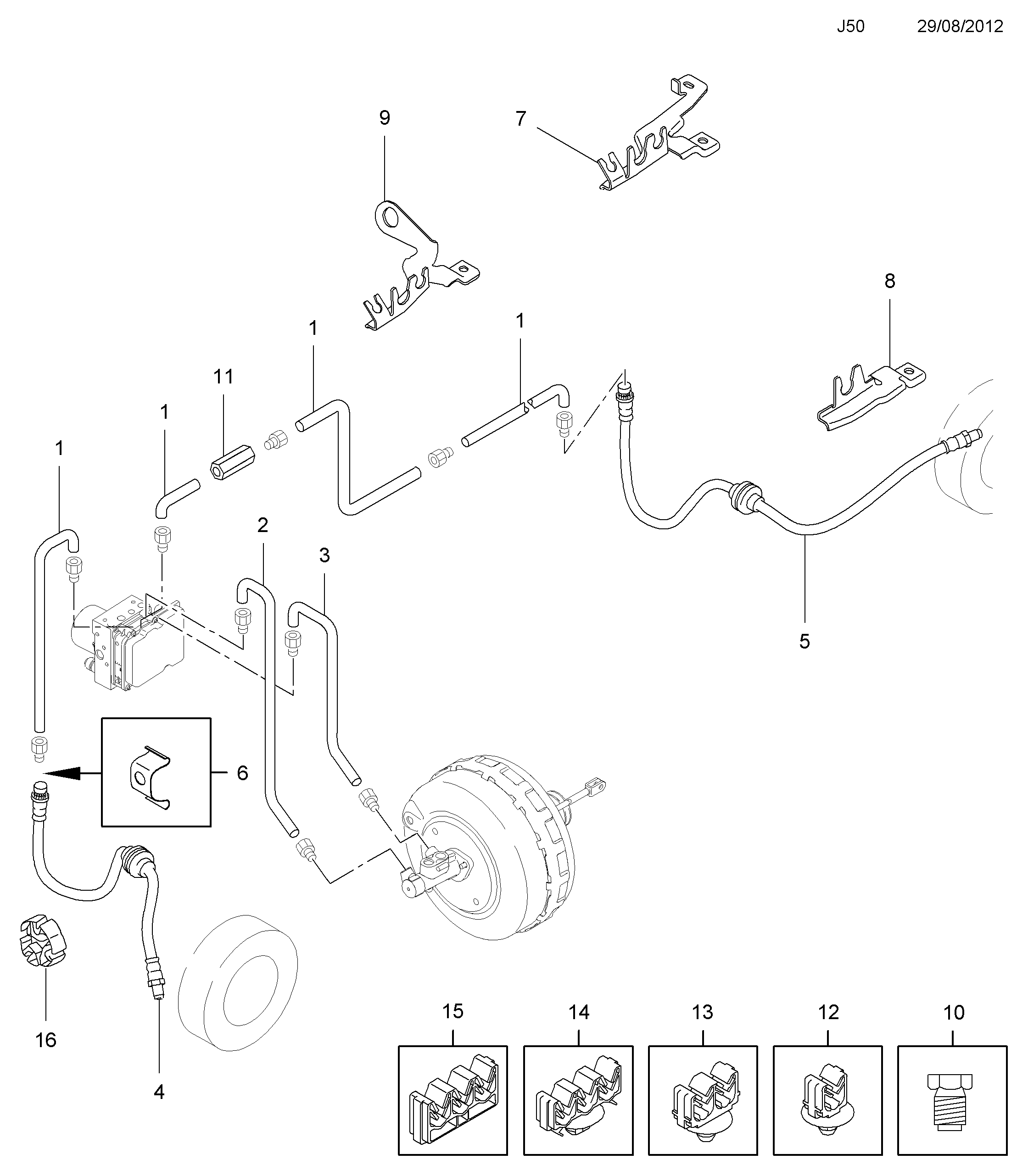 PSA 4420115 - Furtun frana allinparts.ro