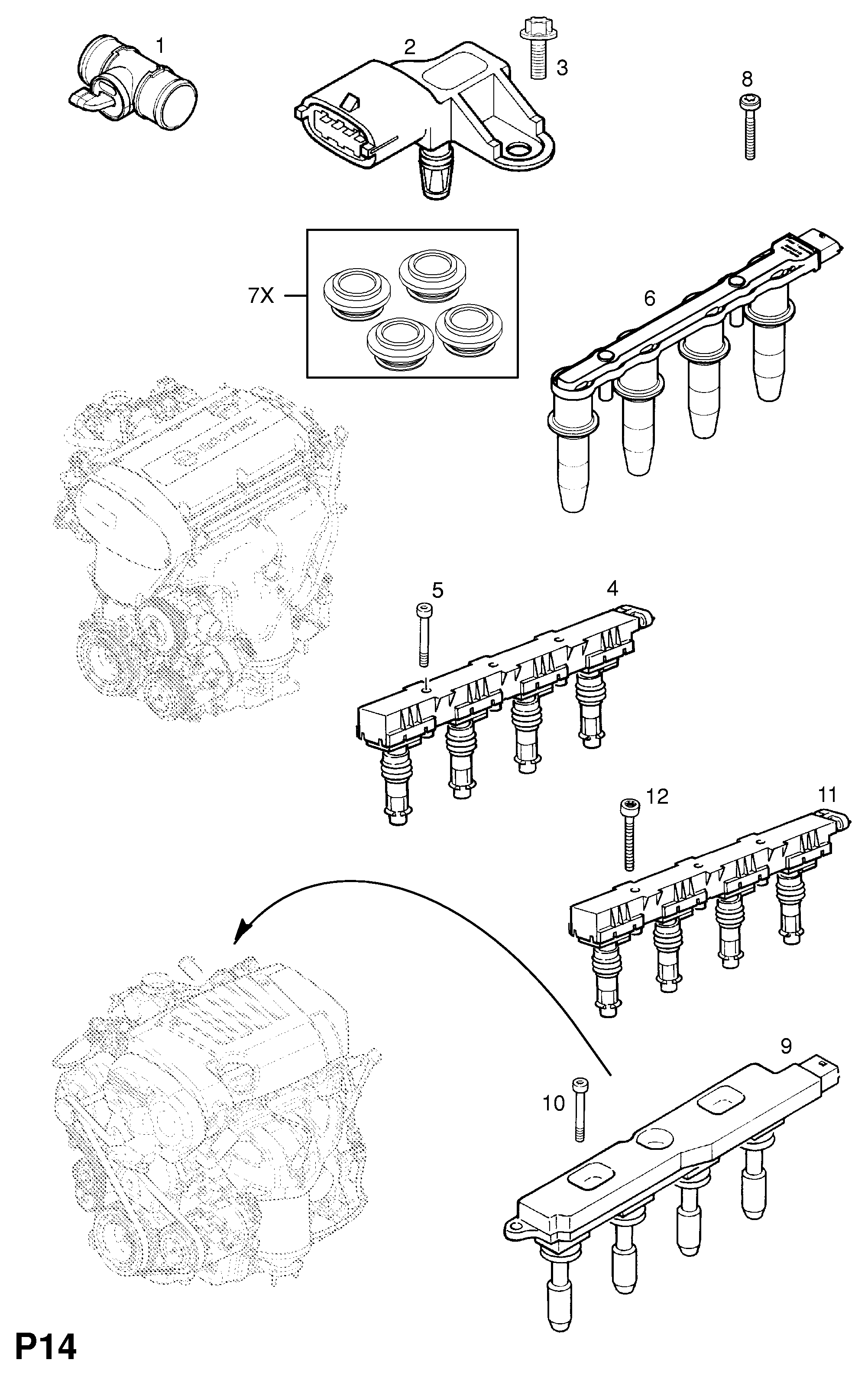 PSA 12 08 020 - Bobina de inductie allinparts.ro
