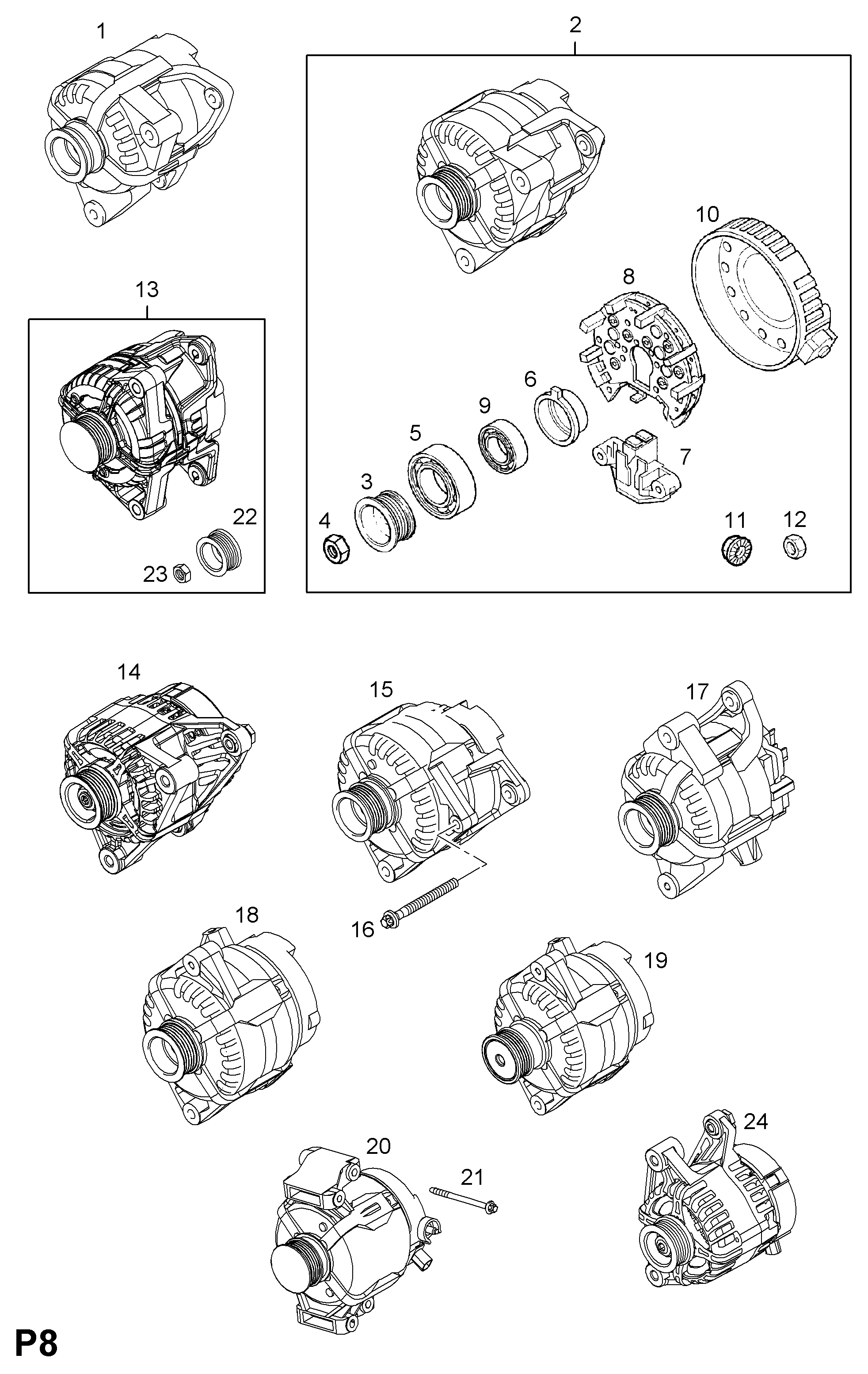 PSA 62 04 203 - Generator / Alternator allinparts.ro