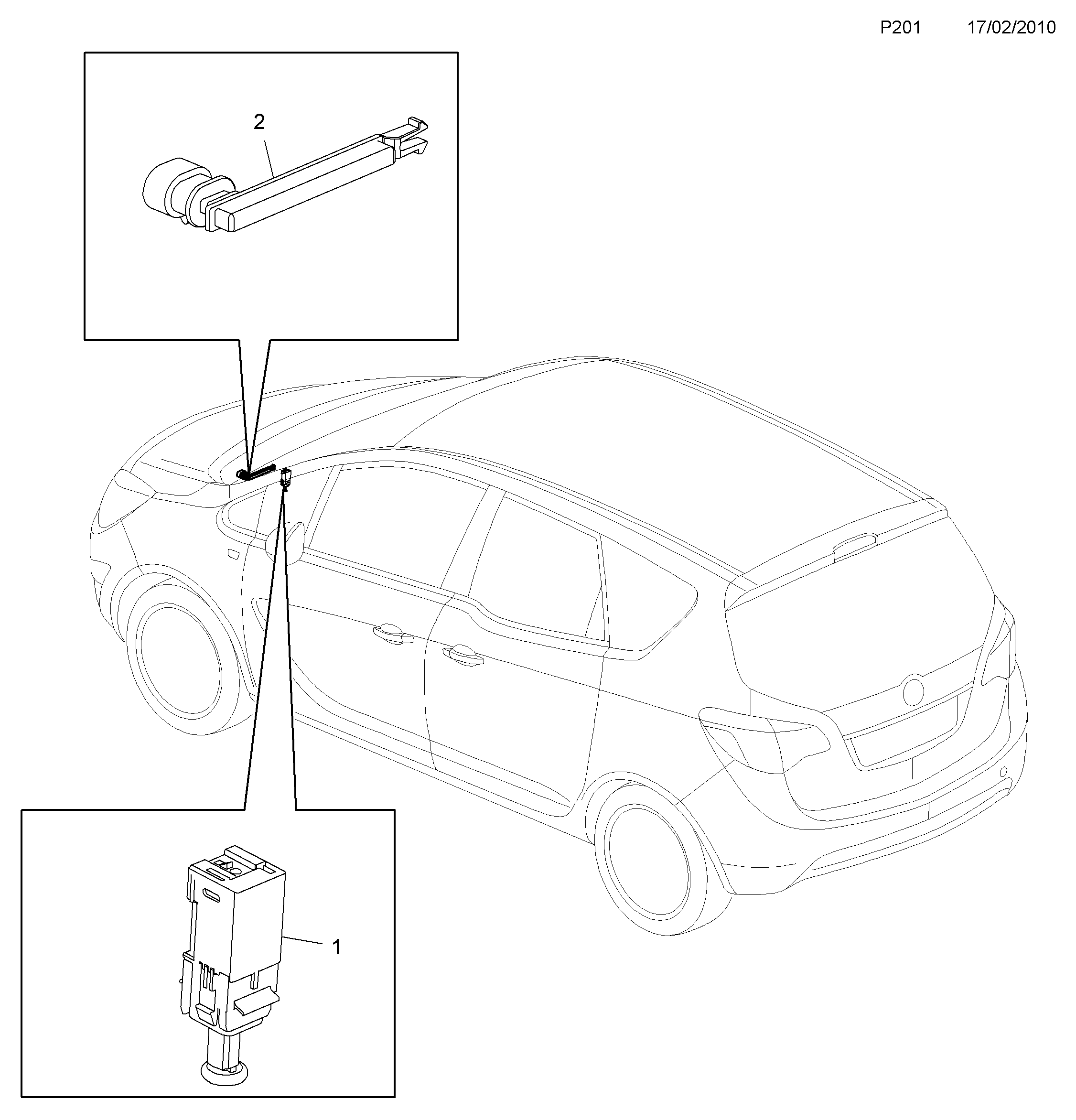 PSA 6240462 - Comutator lumini frana allinparts.ro