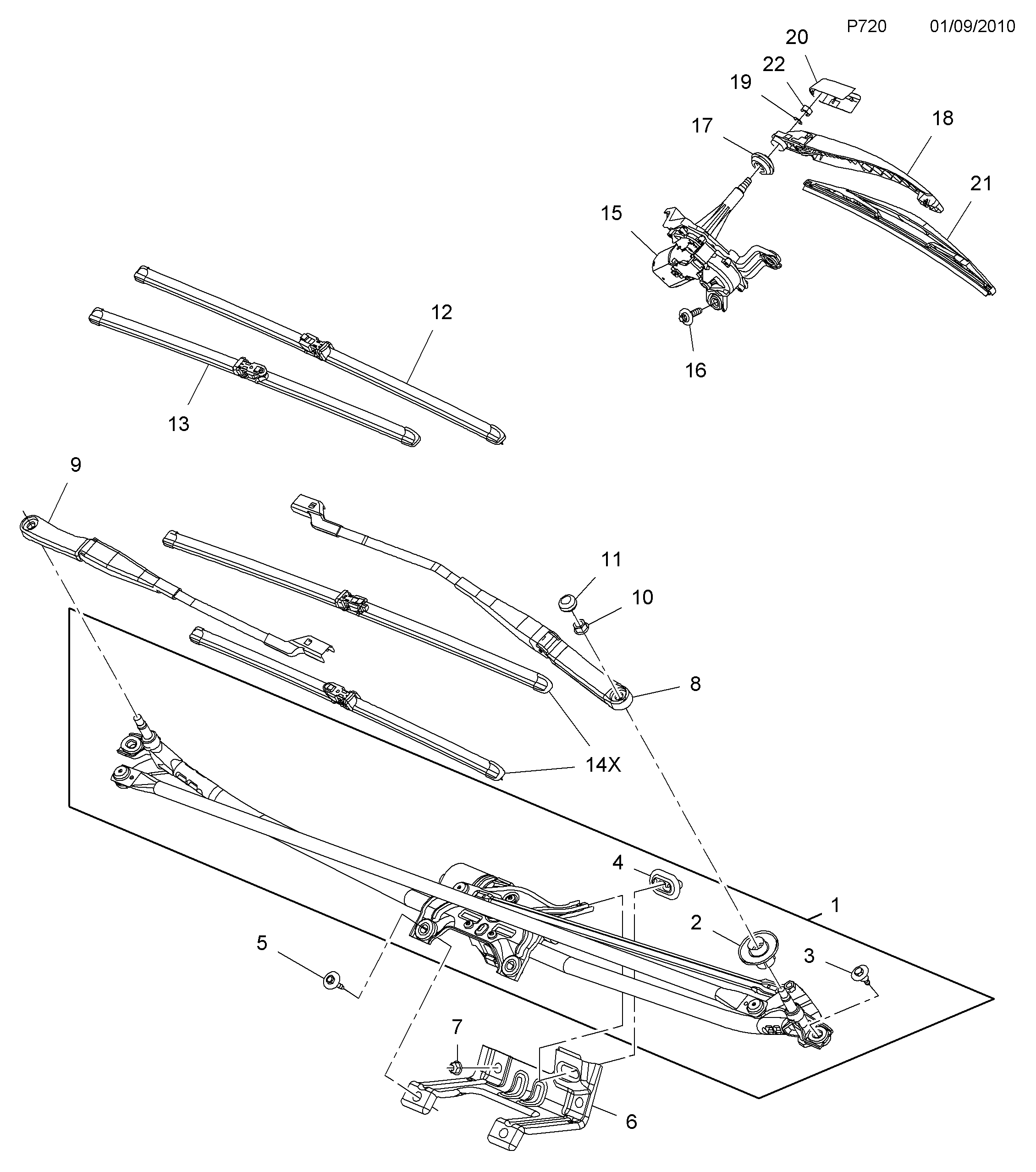 PSA 1272023 - Lamela stergator allinparts.ro