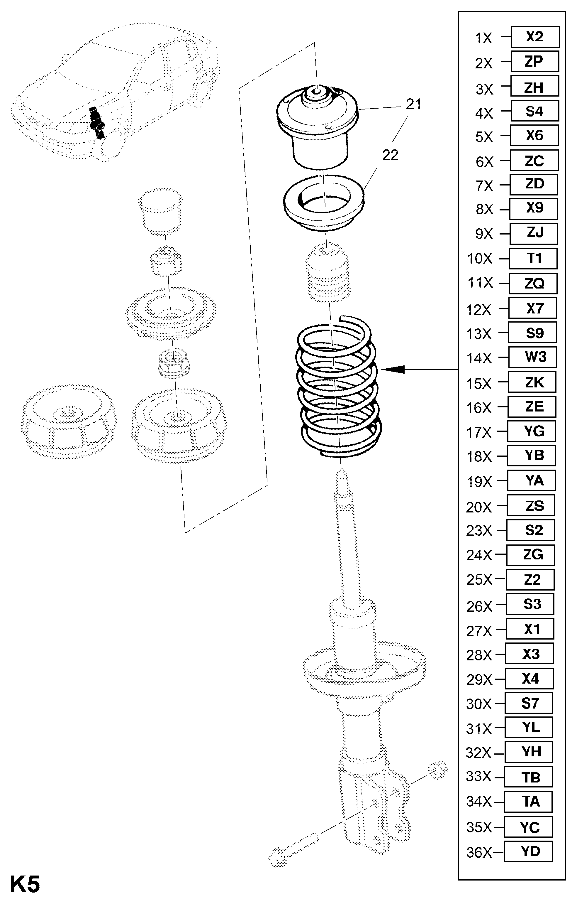 PSA 312 854 - Arc spiral allinparts.ro