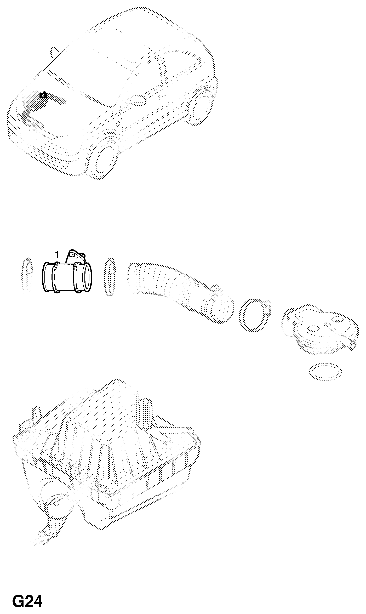 GM 836 629 - Senzor debit aer allinparts.ro