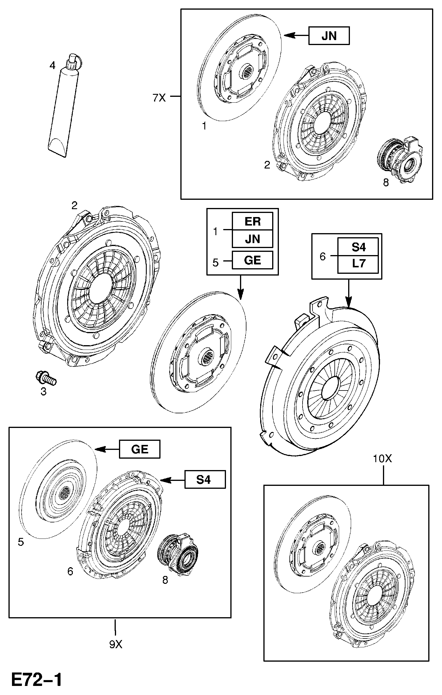 Land Rover 56 66 002 - Set ambreiaj allinparts.ro