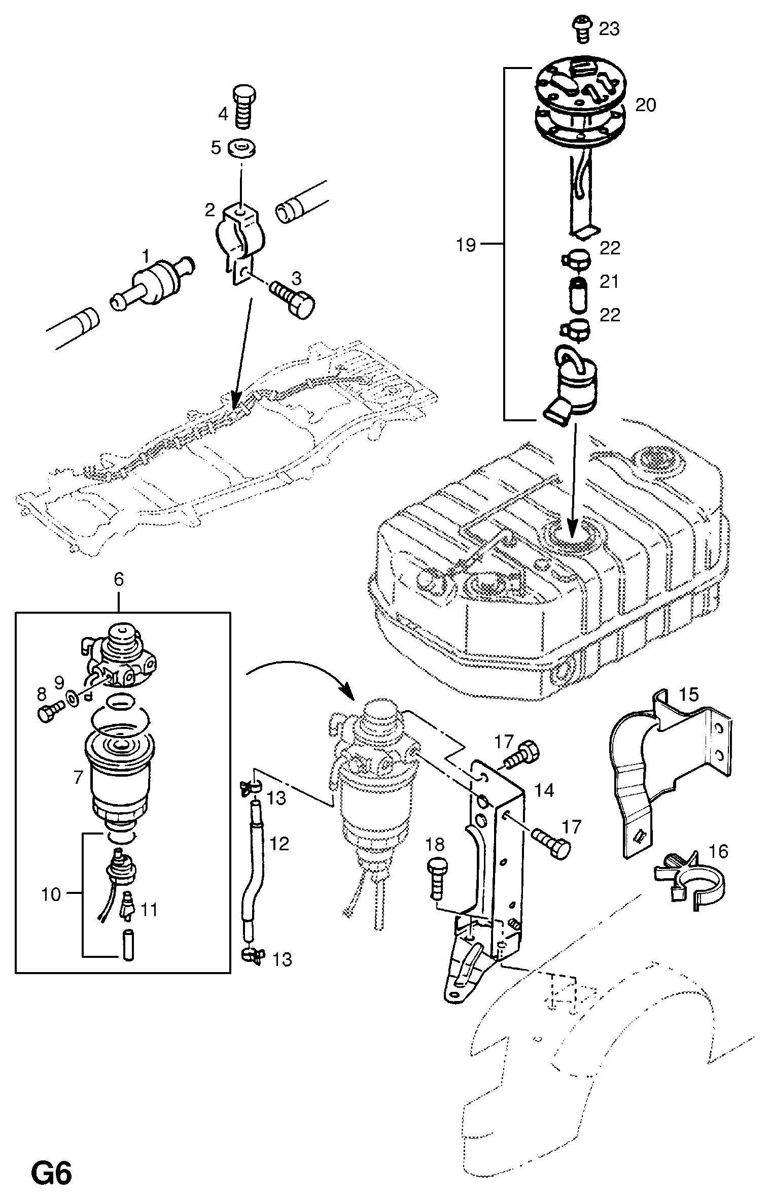 GM 818506 - Filtru combustibil allinparts.ro