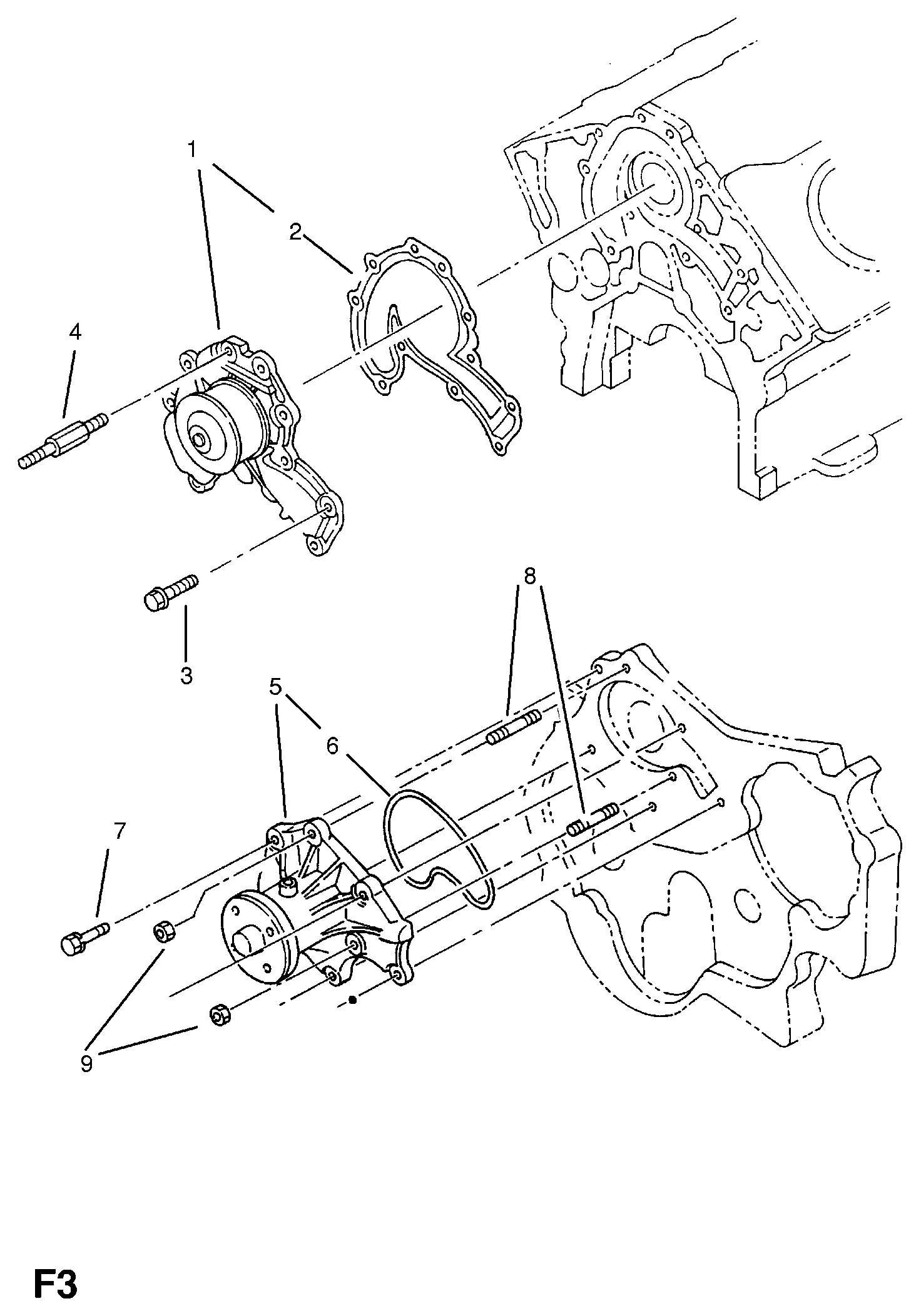 GM 1334045 - Pompa apa allinparts.ro