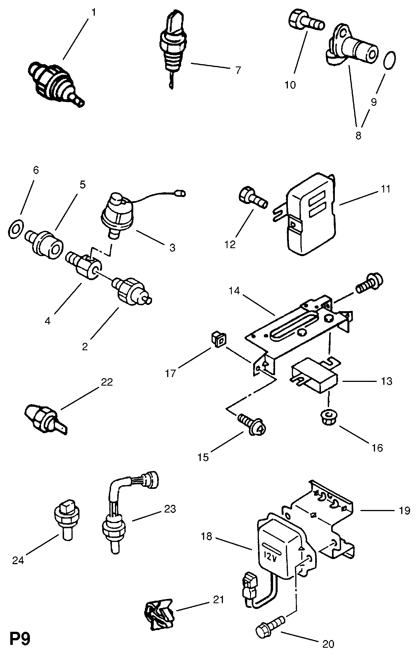 ISUZU 1252567 - Senzor,presiune ulei allinparts.ro