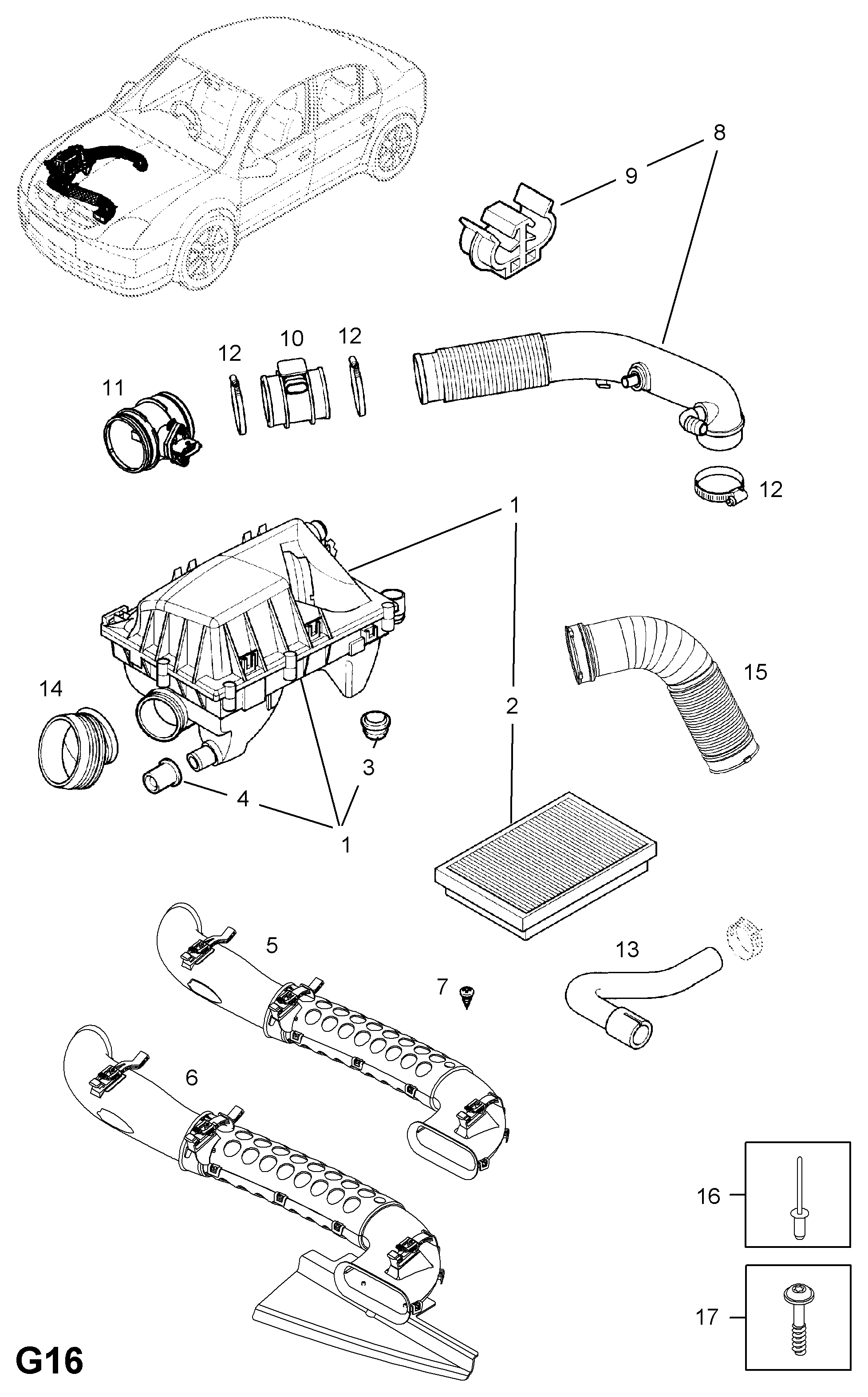 PSA 835630 - Filtru aer allinparts.ro