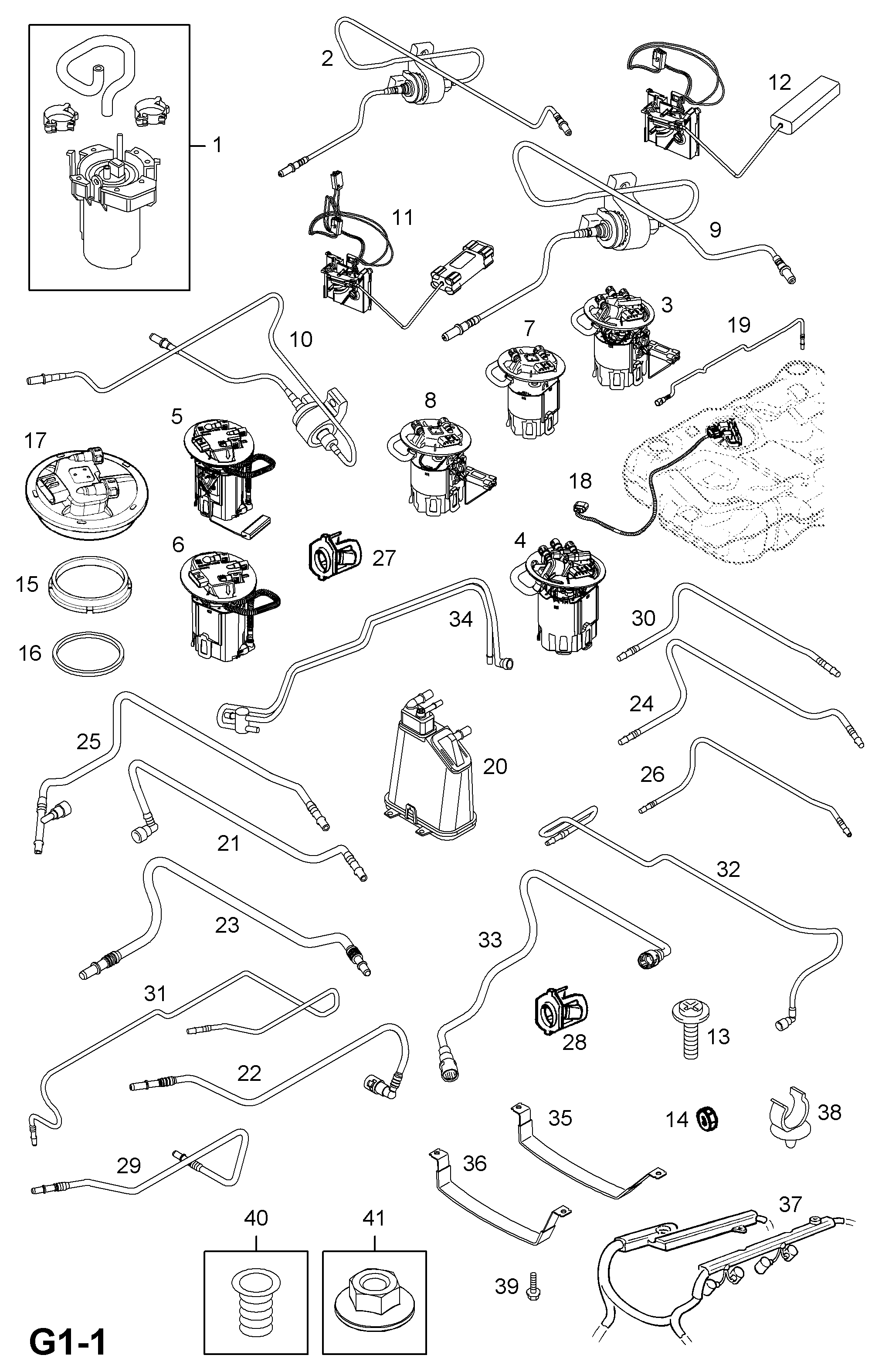 PSA 815047 - Modul alimentare combustibil allinparts.ro