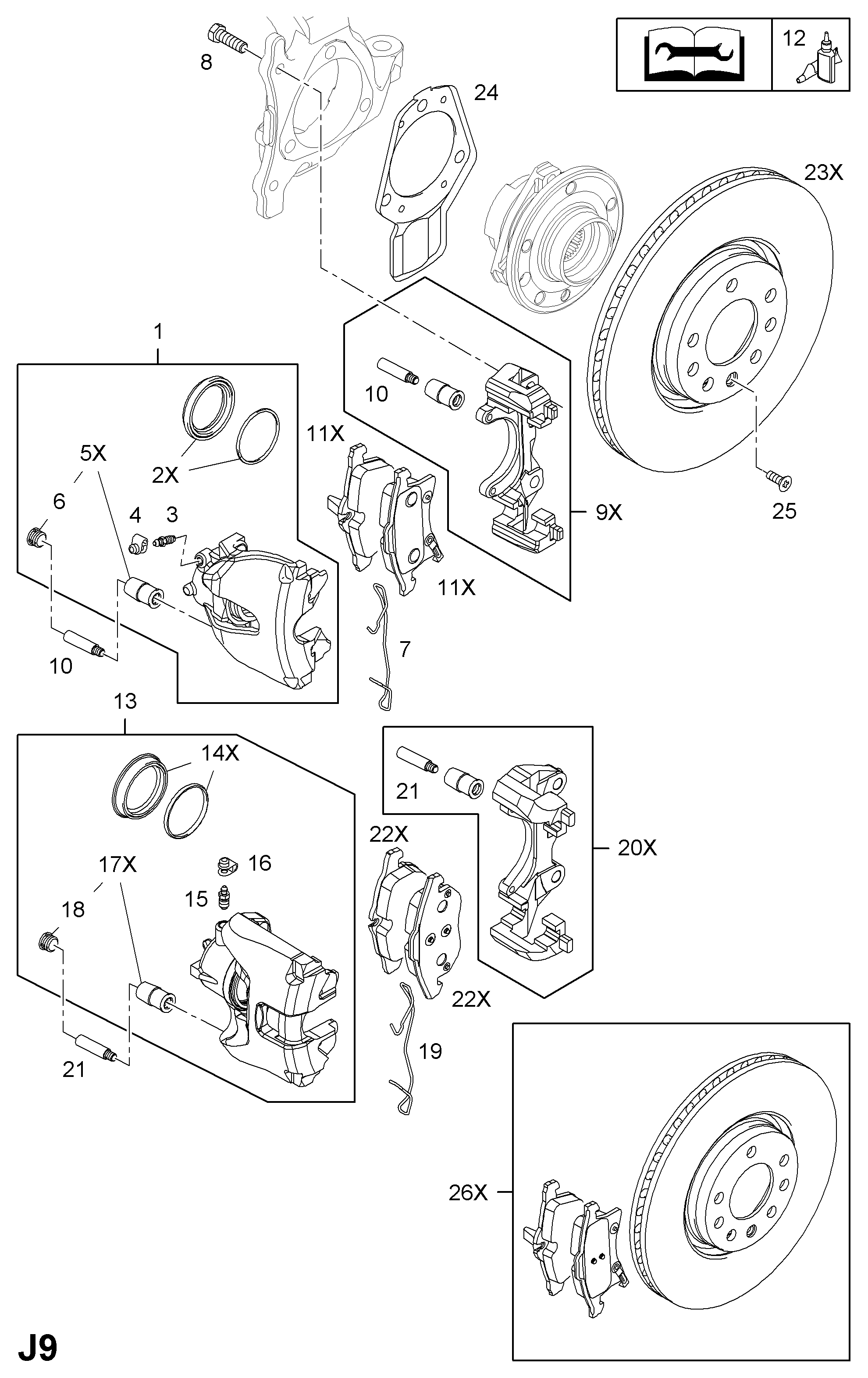 GM 5 42 472 - Chit ax etrier allinparts.ro