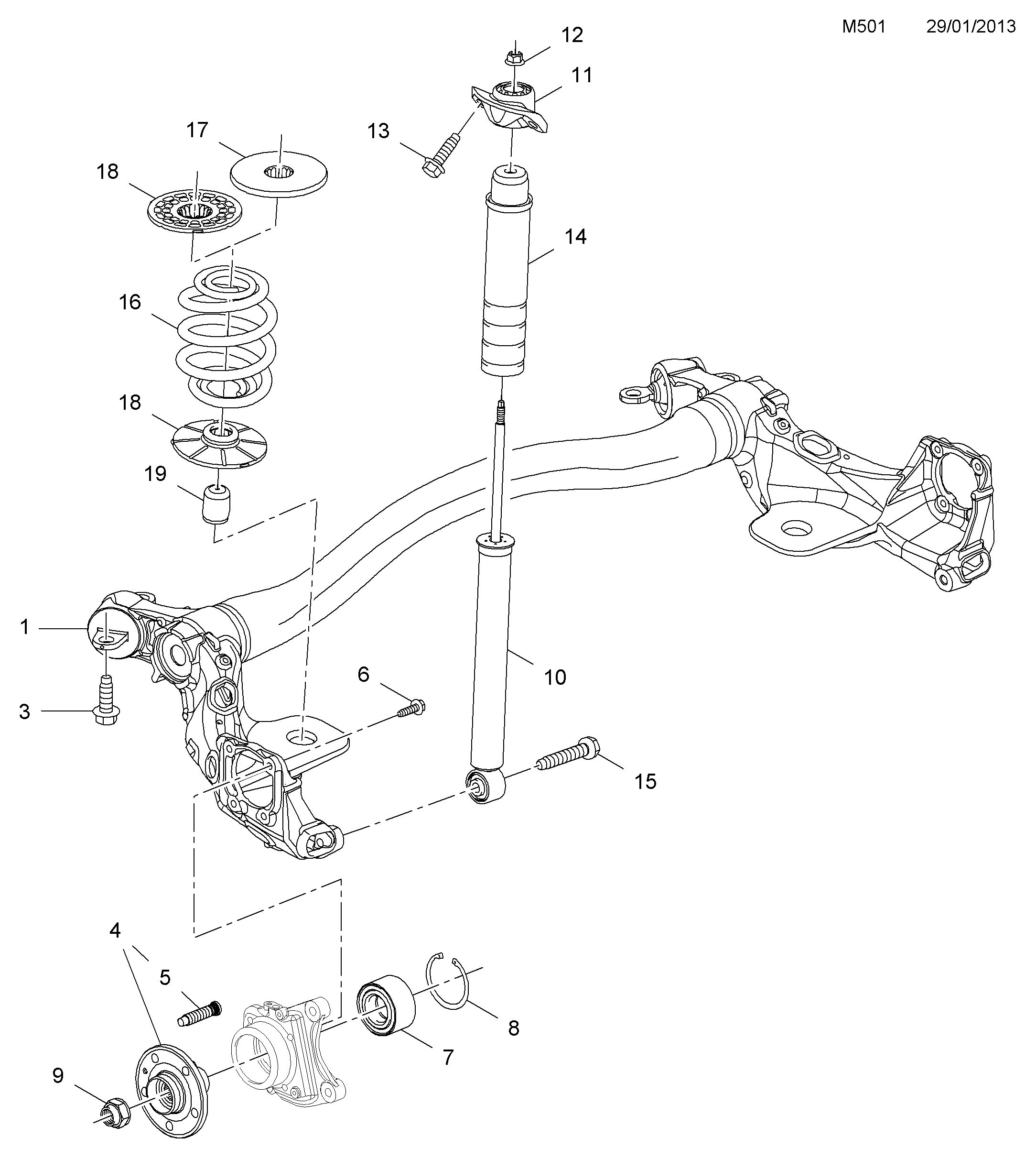 PSA 374952 - Set rulment roata allinparts.ro