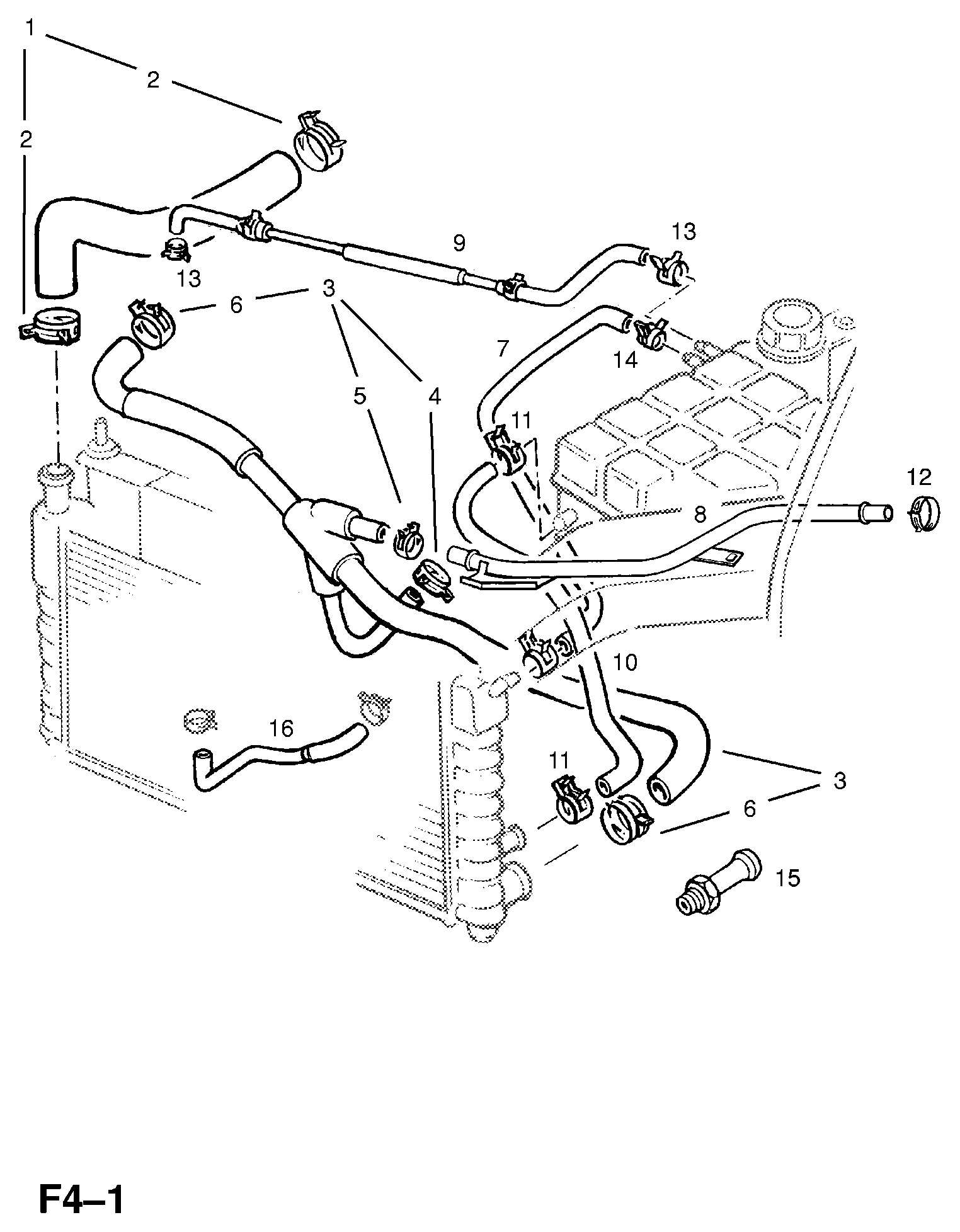 FORD 1337960 - Grila radiator allinparts.ro