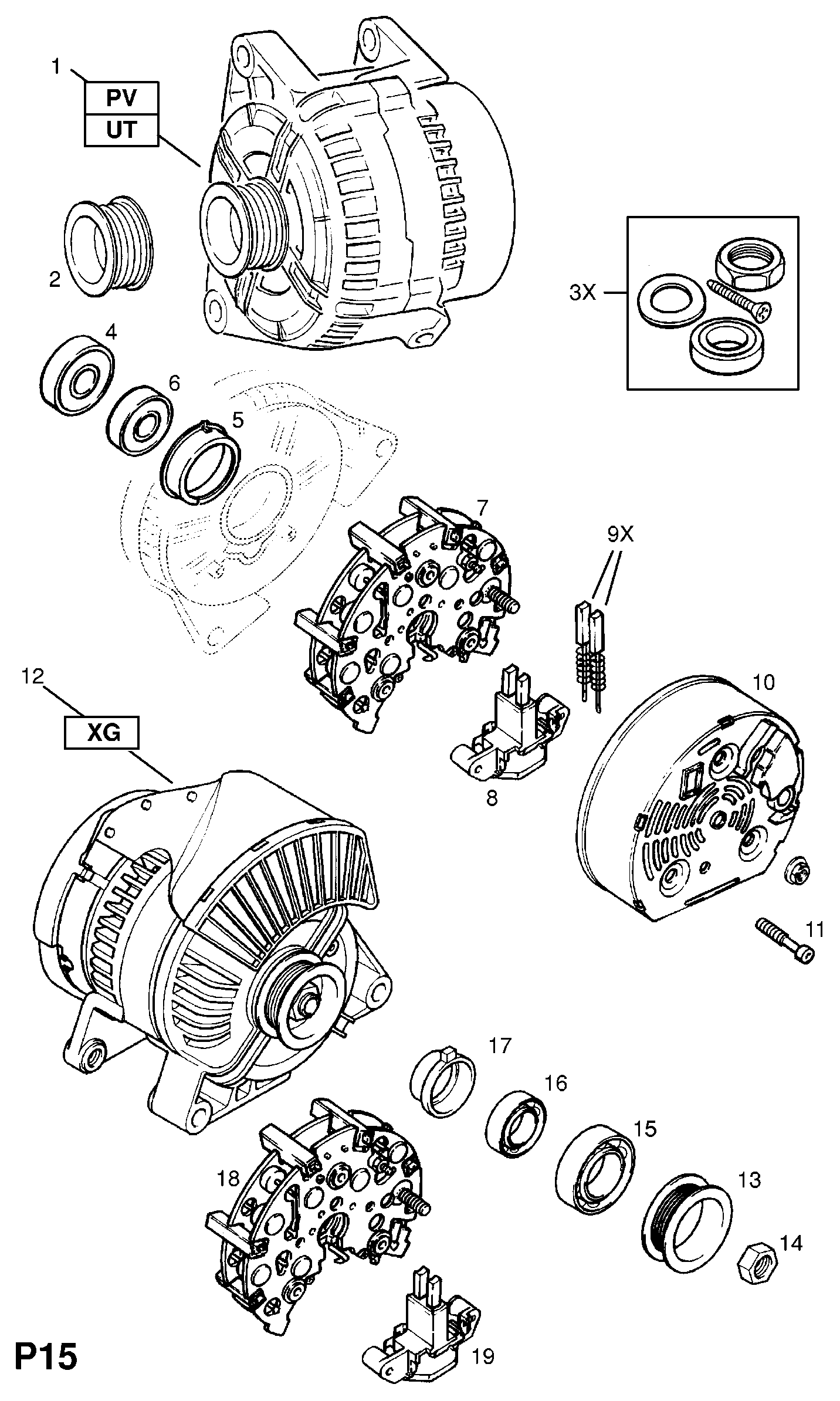 PSA 62 04 012 - Generator / Alternator allinparts.ro