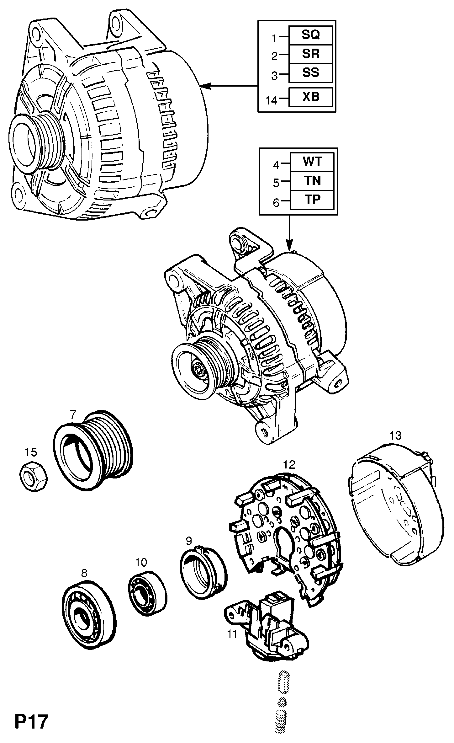 PSA 6204025 - Generator / Alternator allinparts.ro