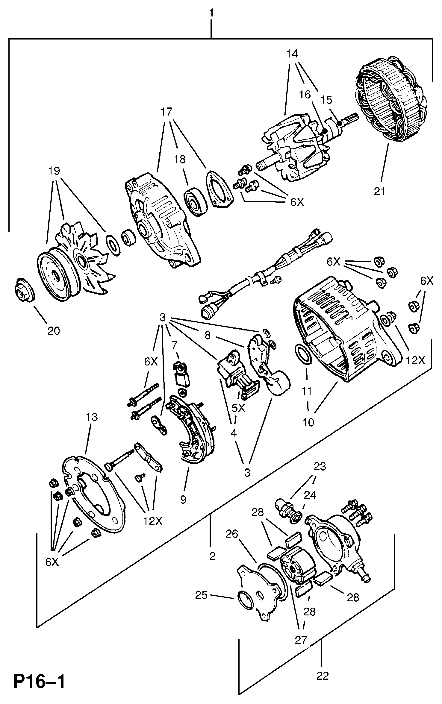 PSA 62 04 043 - Generator / Alternator allinparts.ro