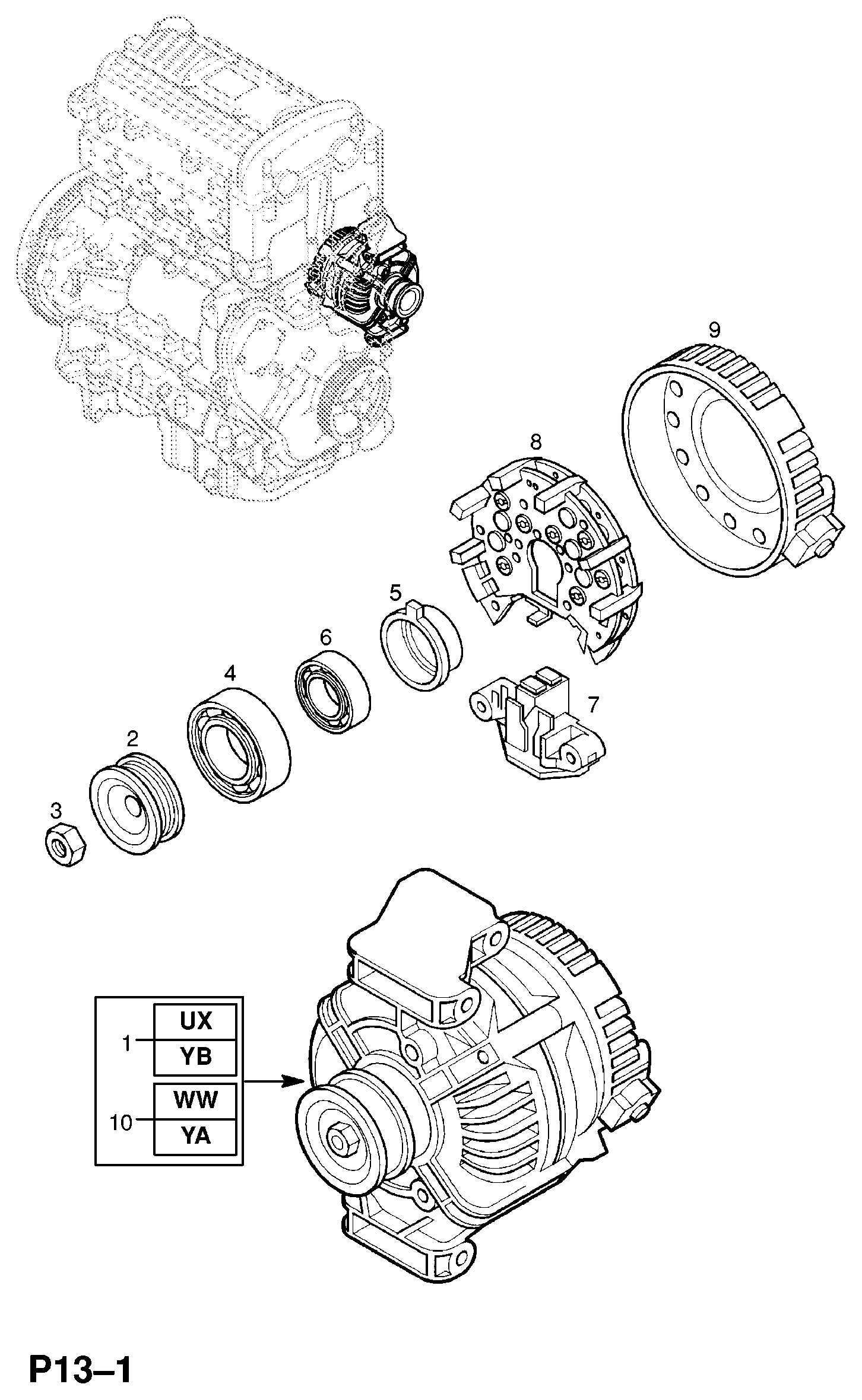 PSA 62 04 099 - Generator / Alternator allinparts.ro