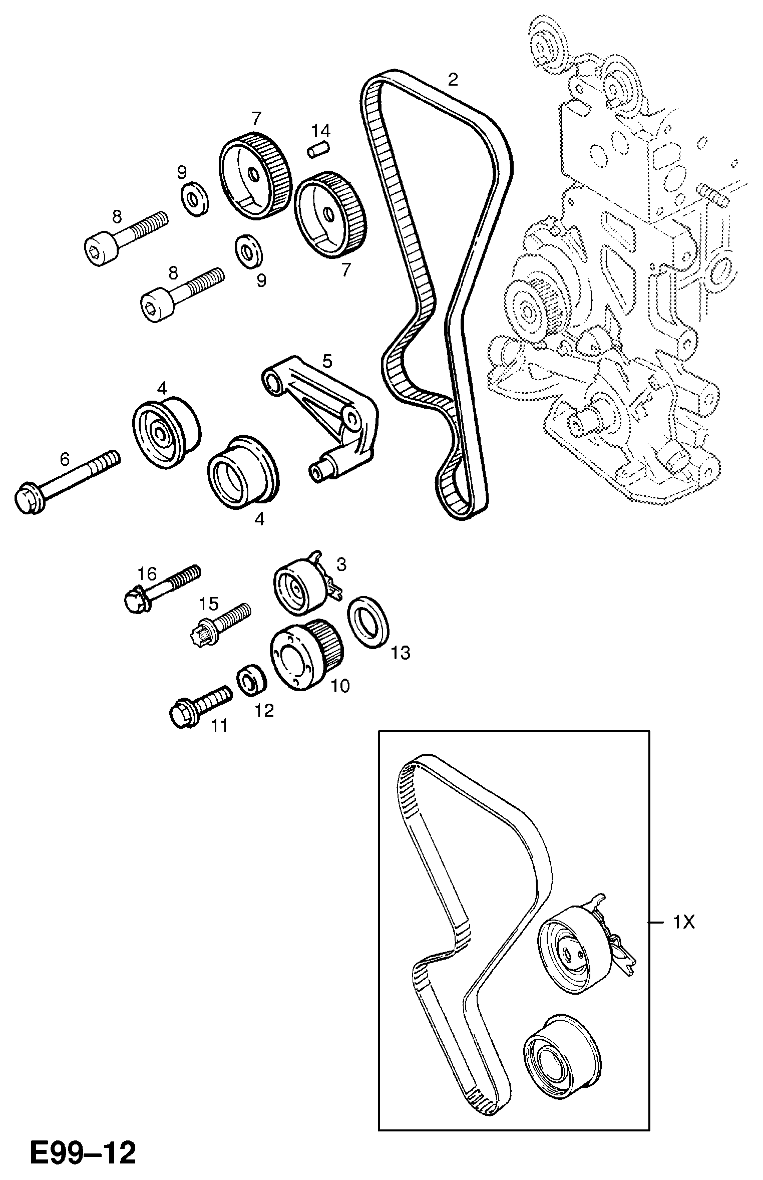 PSA 63 67 29 - Rola intinzator,curea distributie allinparts.ro